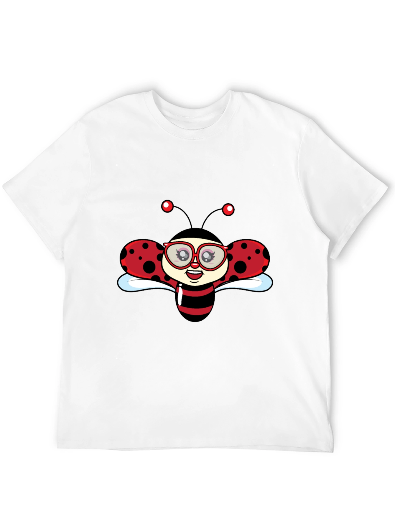 Ladybug Graphic Black T-Shirt