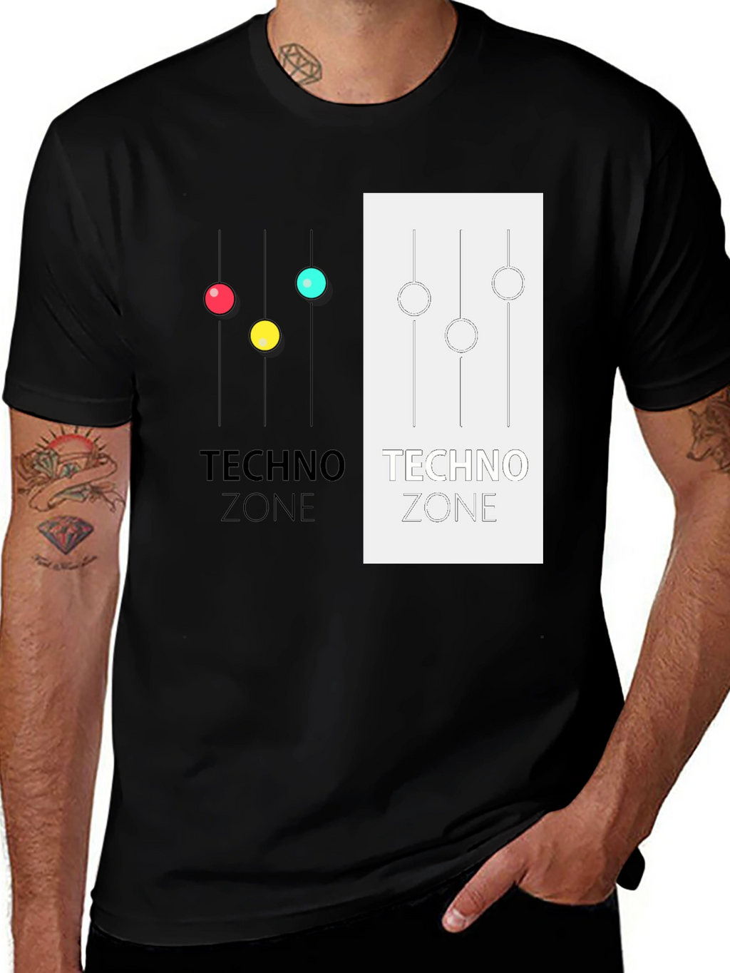 Techno Zone Graphic T-Shirt - Stylish Music Inspired Tee