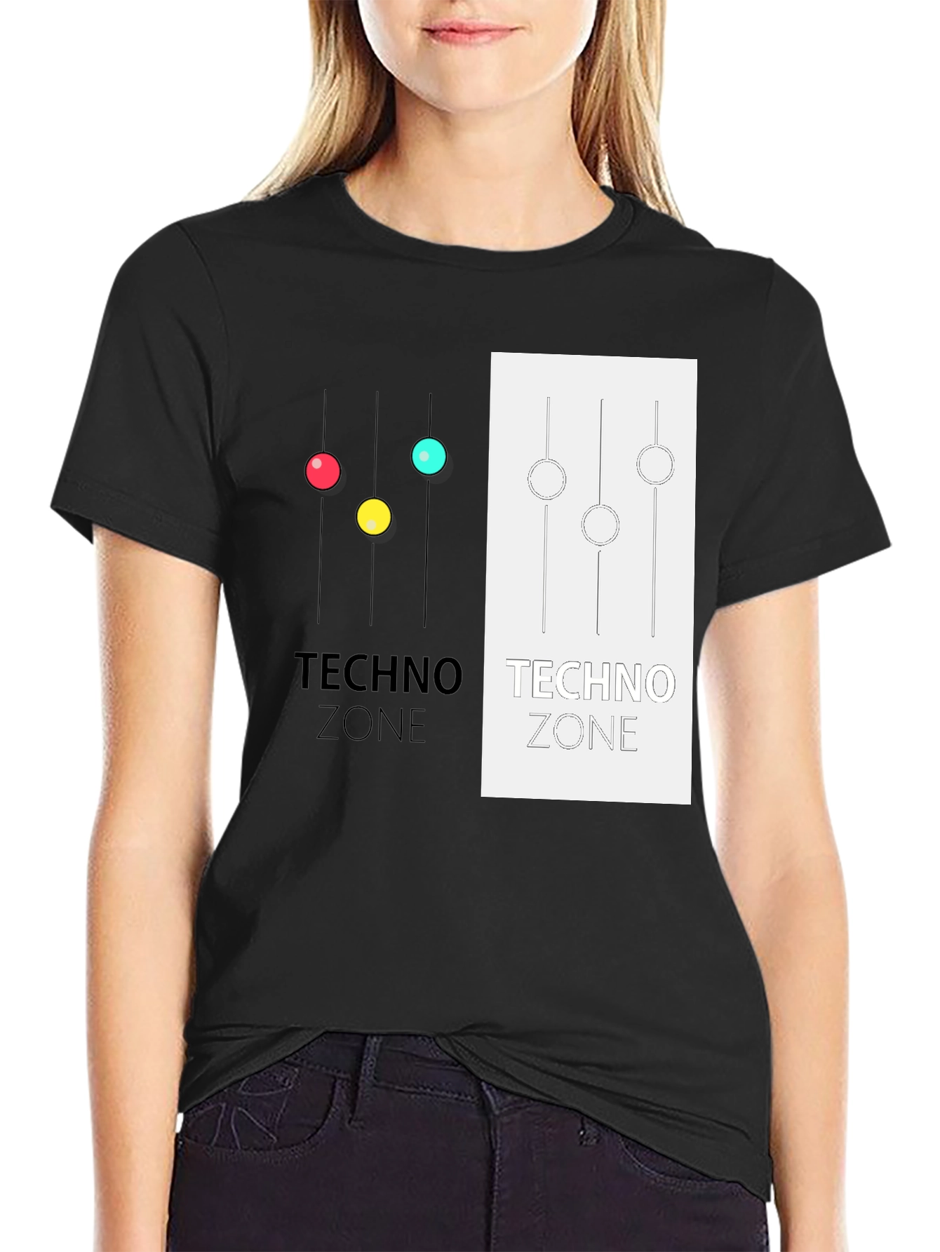 Techno Zone Graphic T-Shirt - Stylish Music Inspired Tee