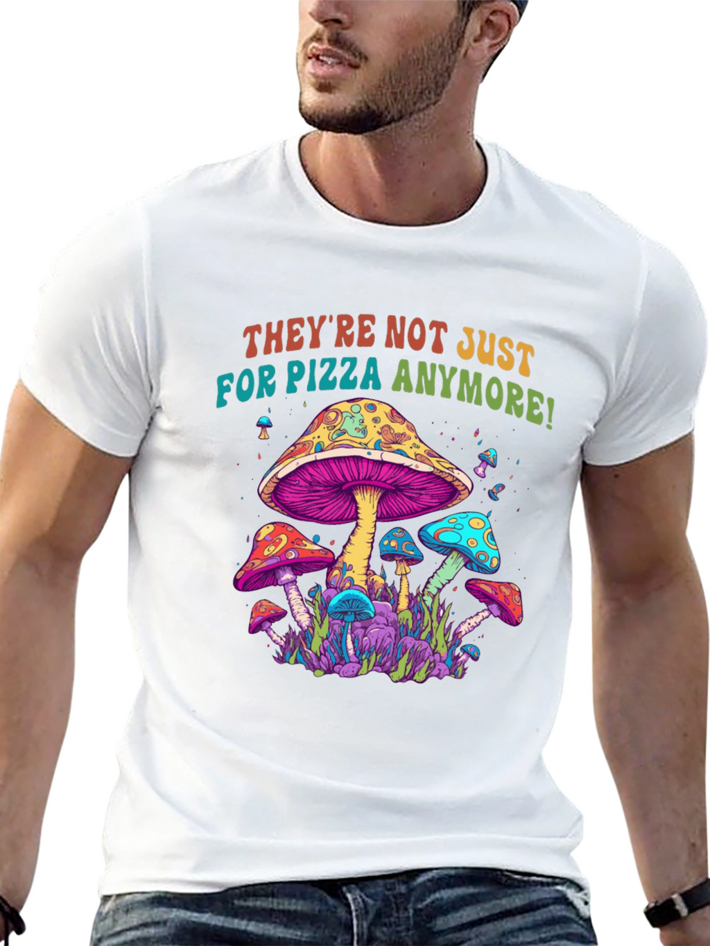 Psychedelic Mushroom Graphic Tee