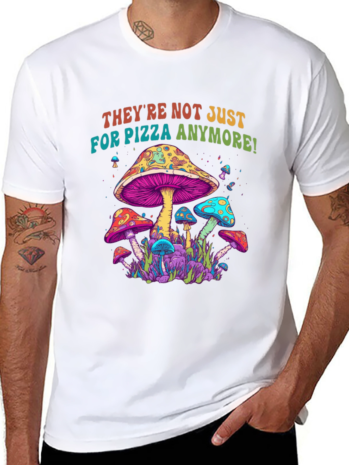 Psychedelic Mushroom Graphic Tee