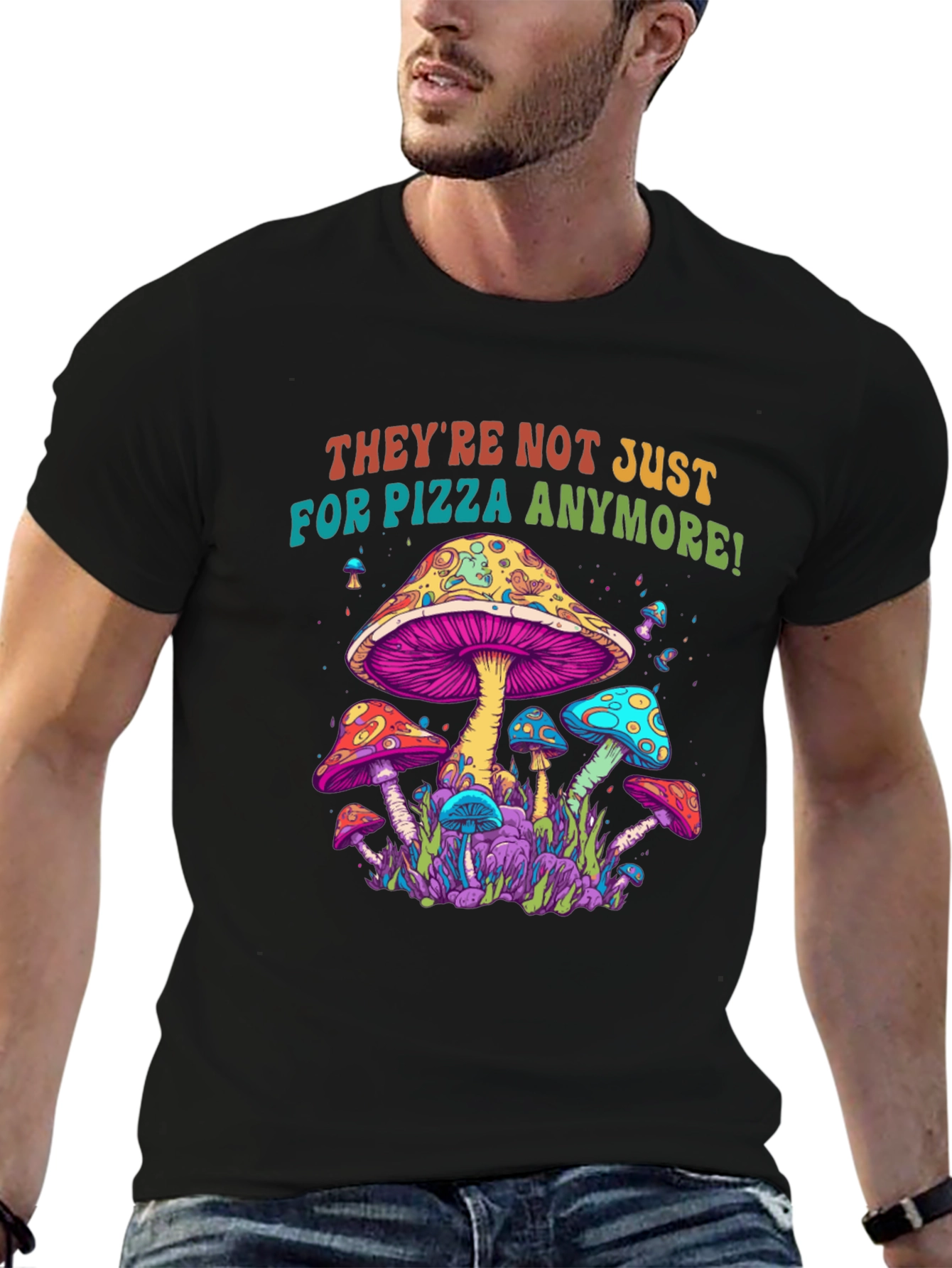 Psychedelic Mushroom Graphic Tee