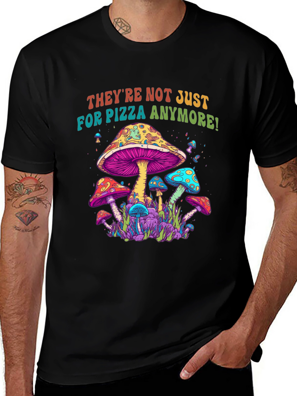 Psychedelic Mushroom Graphic Tee