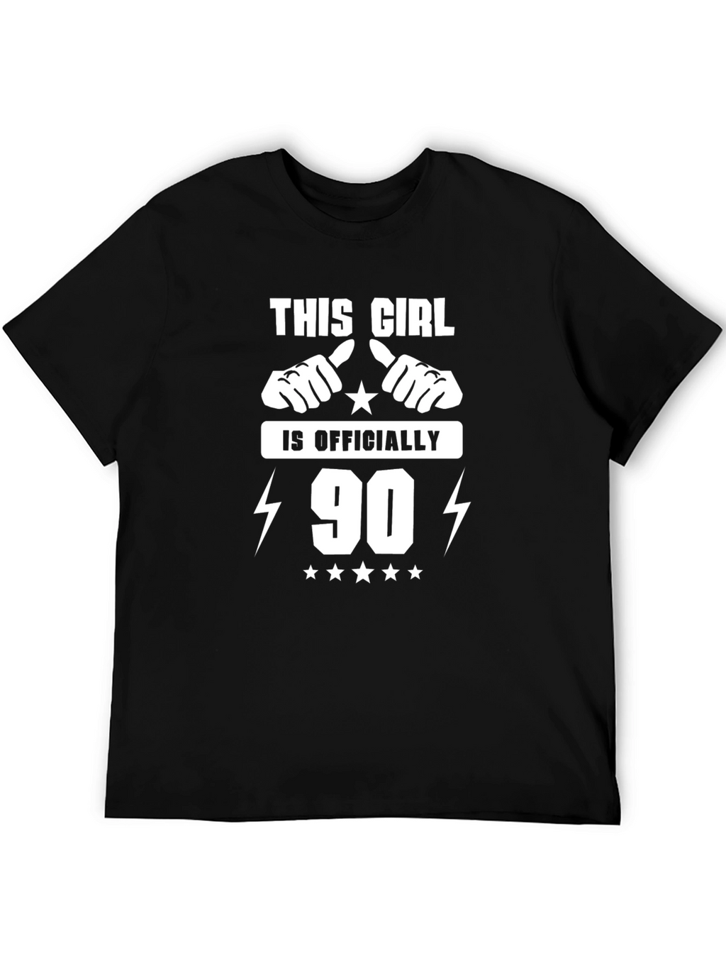 This Girl is Officially 90 T-Shirt Birthday Gift