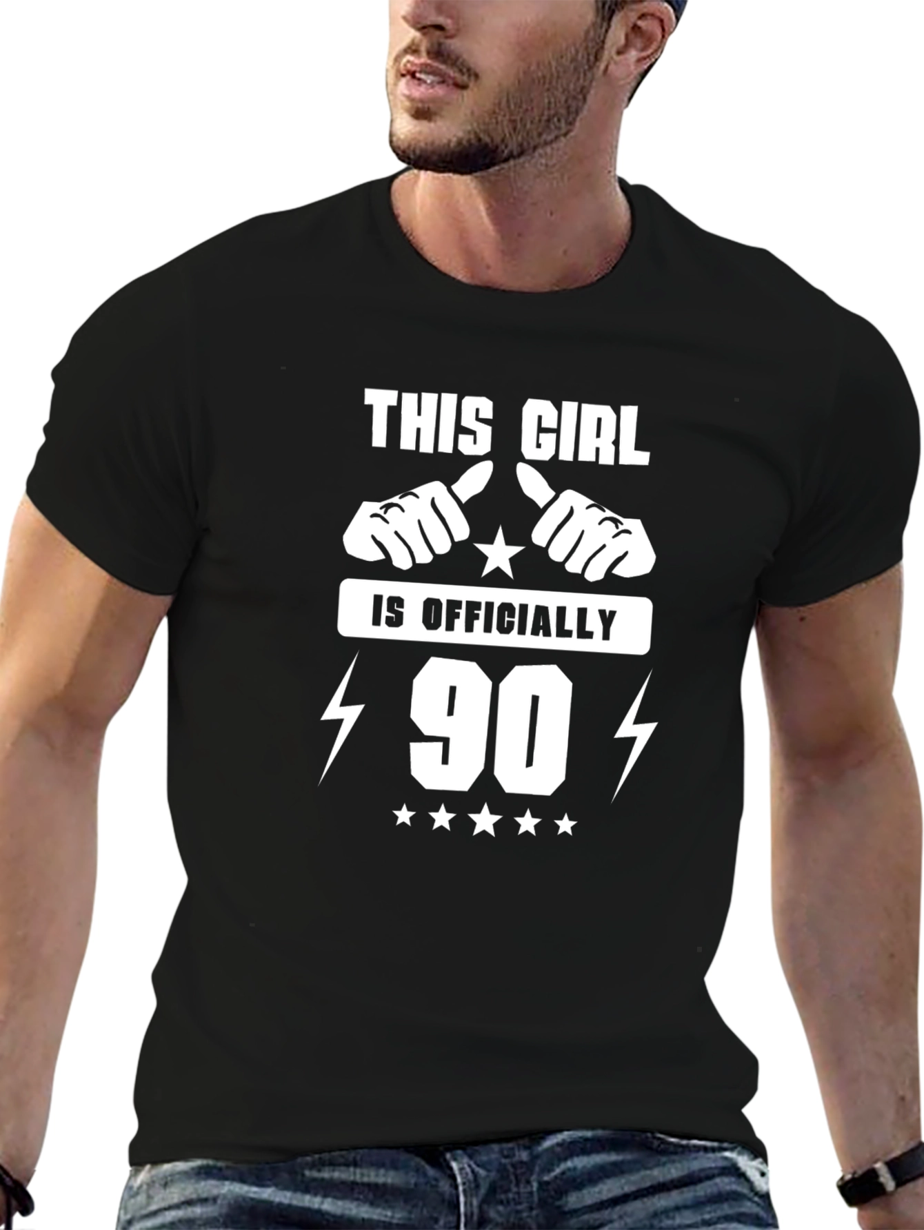 This Girl is Officially 90 T-Shirt Birthday Gift