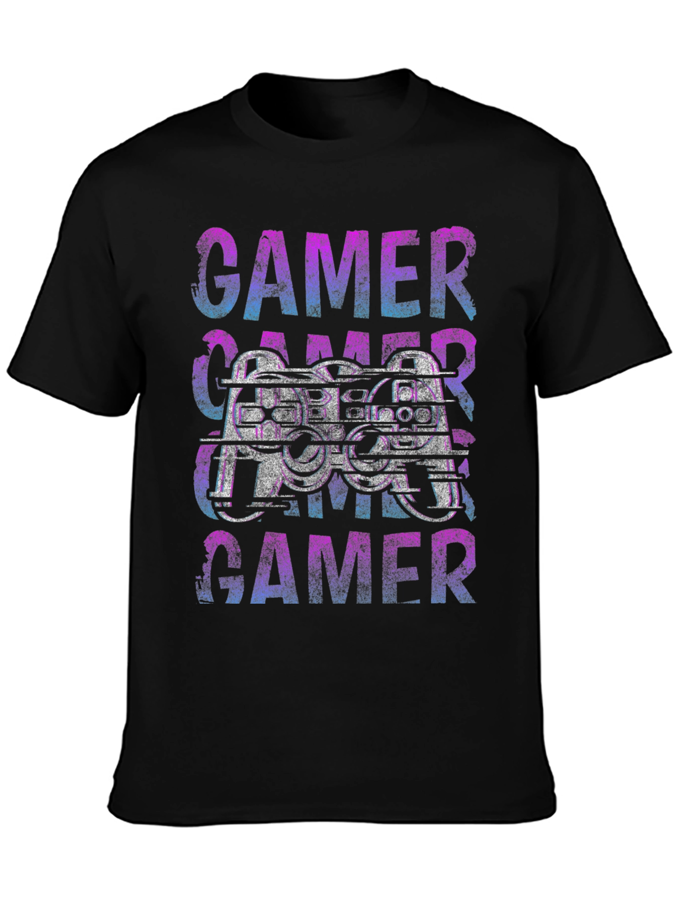 Gamer Controller Graphic Print T-Shirt
