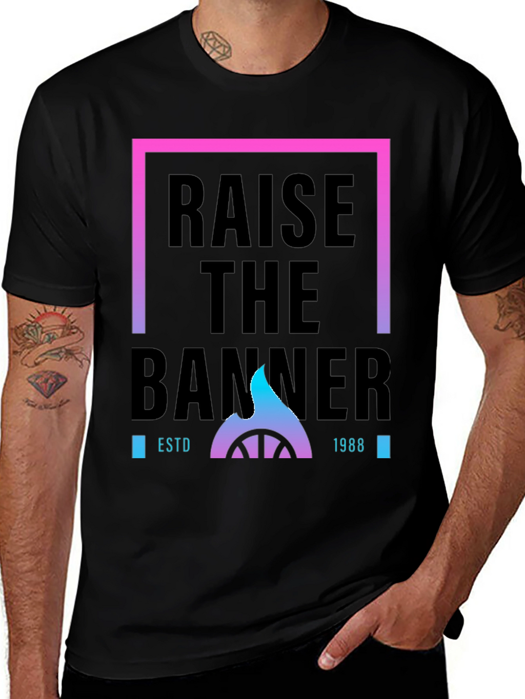 Raise The Banner ESTD 1988 Graphic Tee