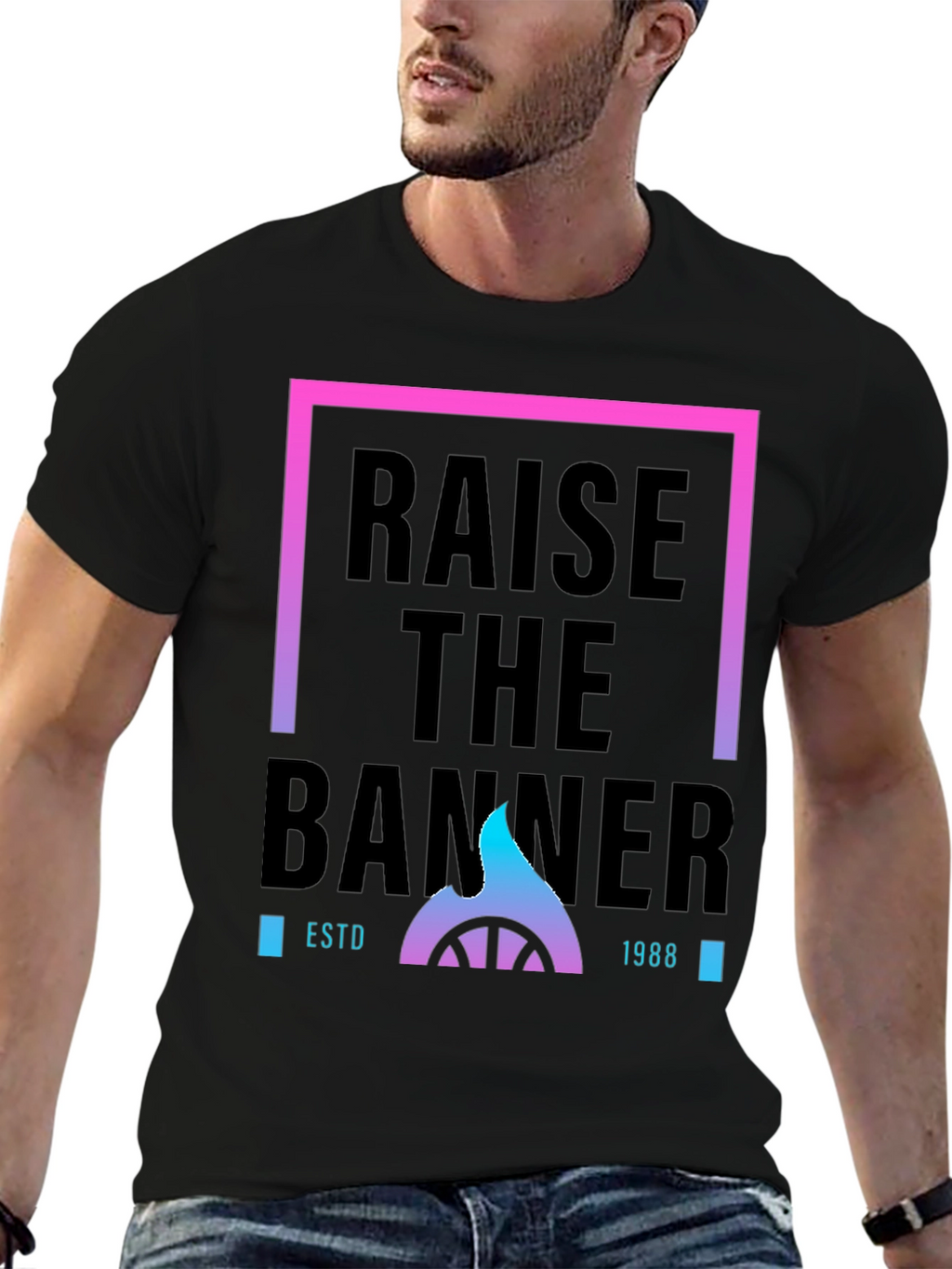 Raise The Banner ESTD 1988 Graphic Tee
