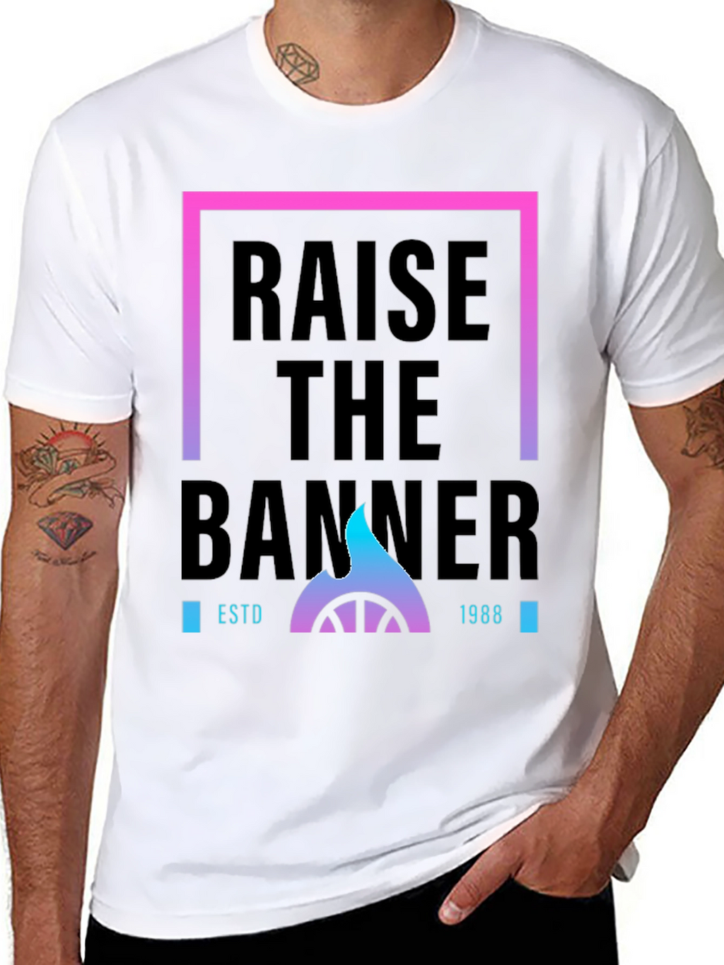 Raise The Banner ESTD 1988 Graphic Tee
