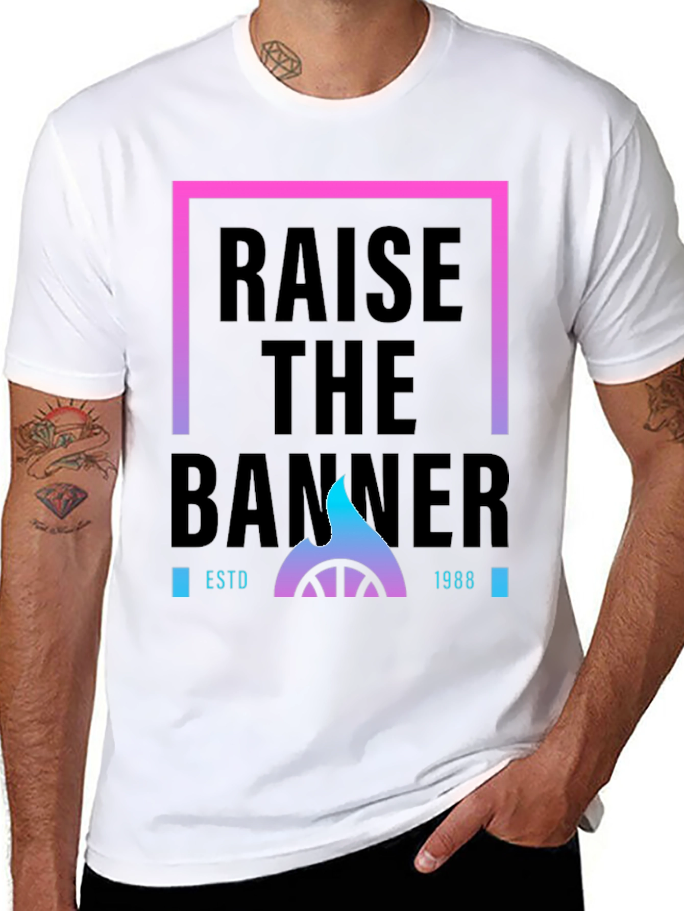 Raise The Banner ESTD 1988 Graphic Tee