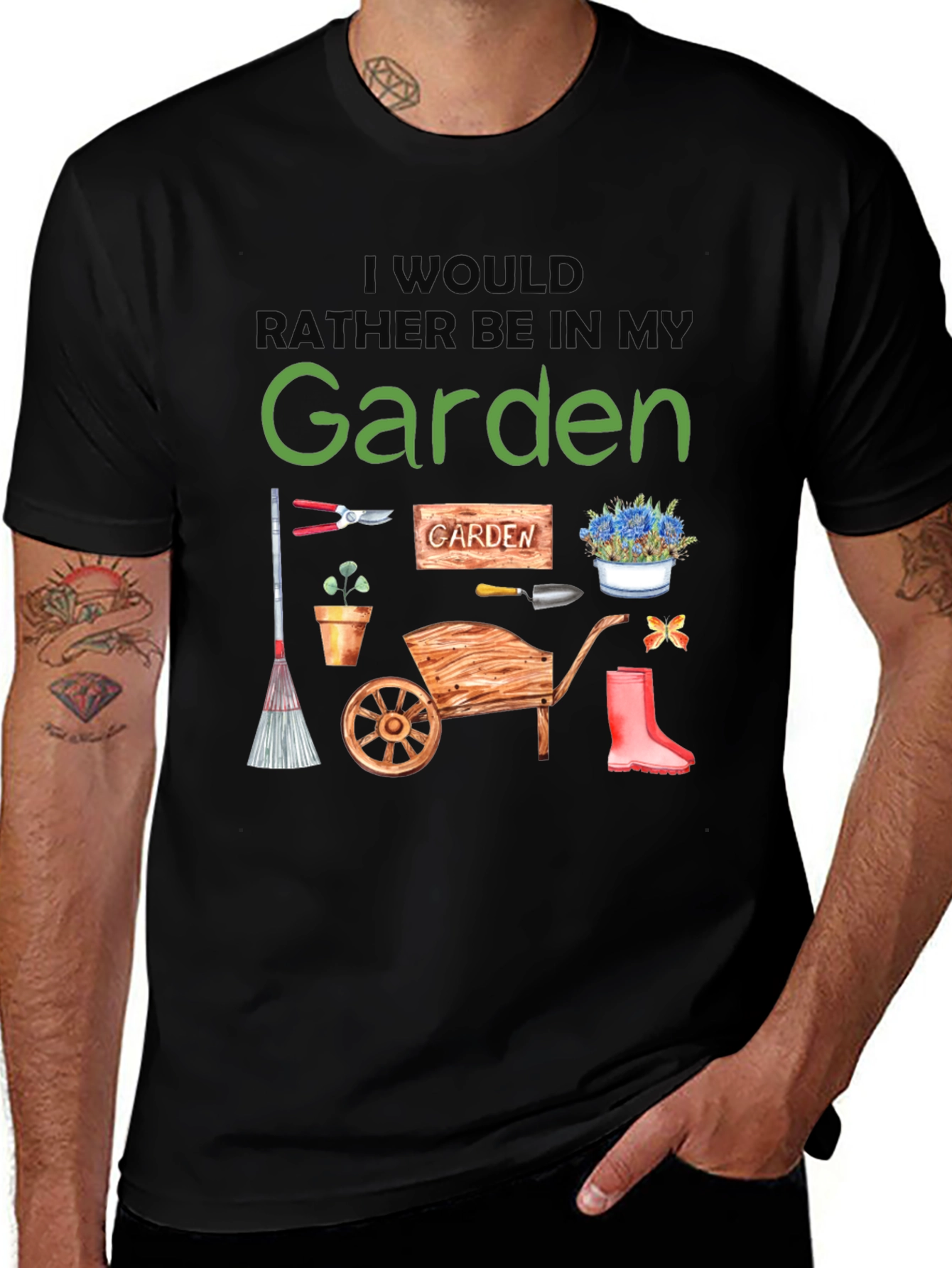 Id Rather Be In My Garden T-Shirt