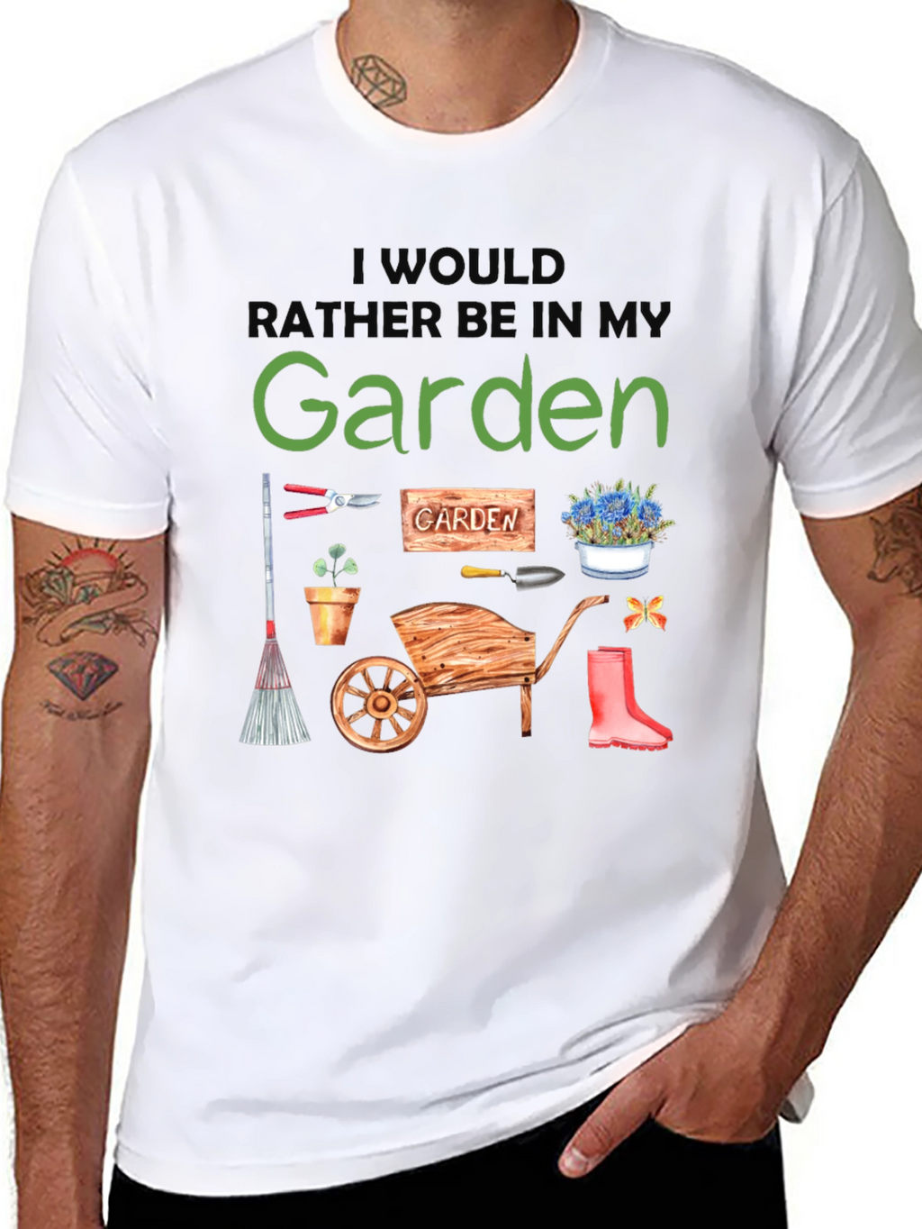 Id Rather Be In My Garden T-Shirt