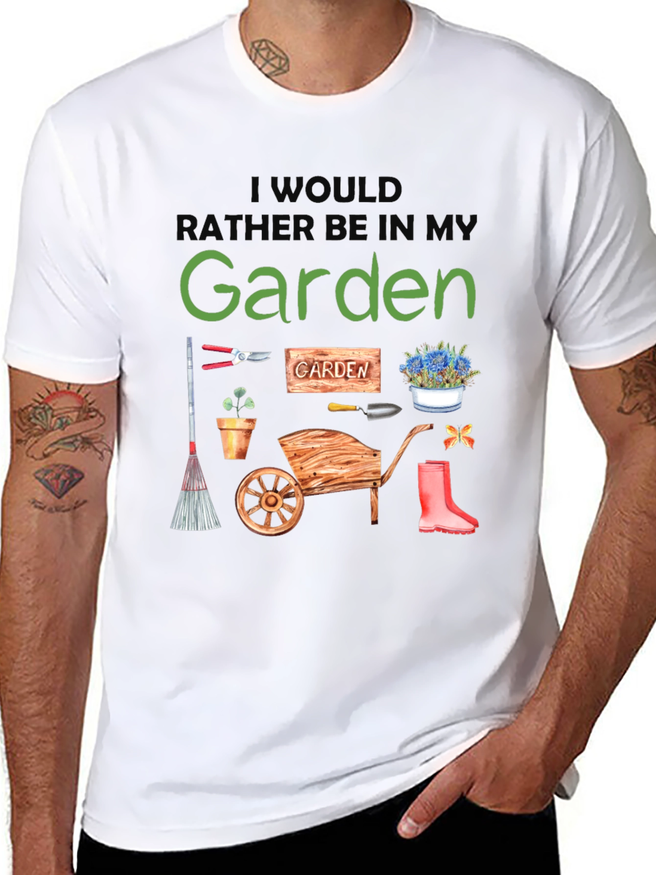Id Rather Be In My Garden T-Shirt