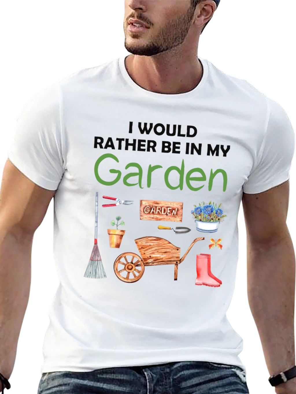 Id Rather Be In My Garden T-Shirt