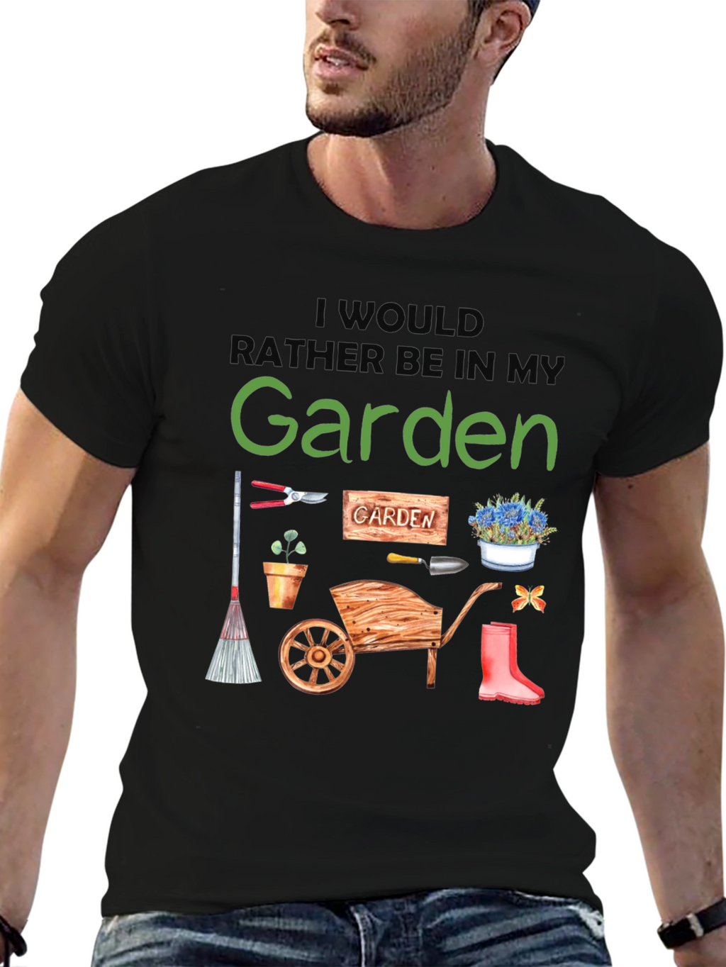 Id Rather Be In My Garden T-Shirt