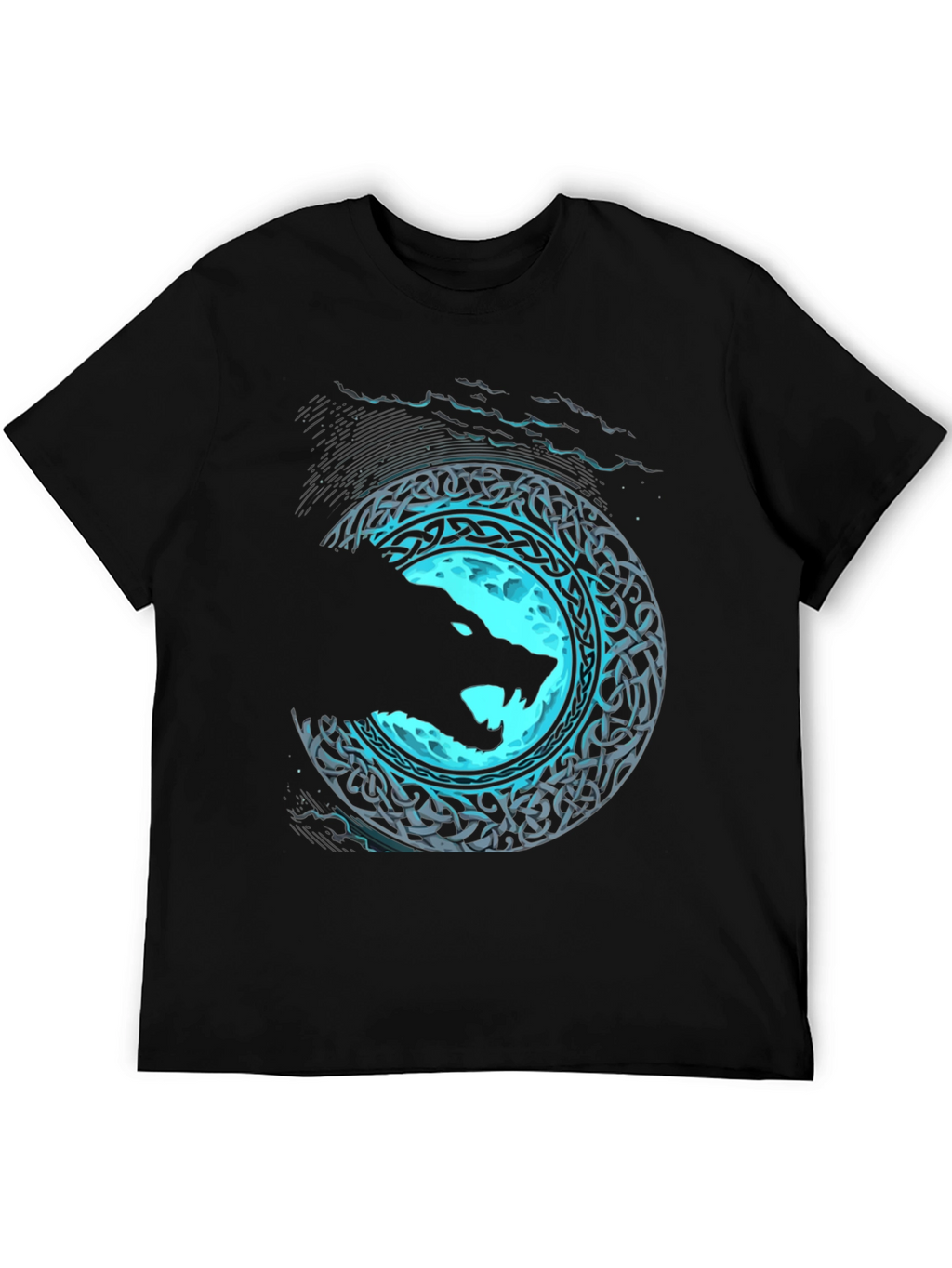 Wolf Moon Celtic Knot Graphic Tee