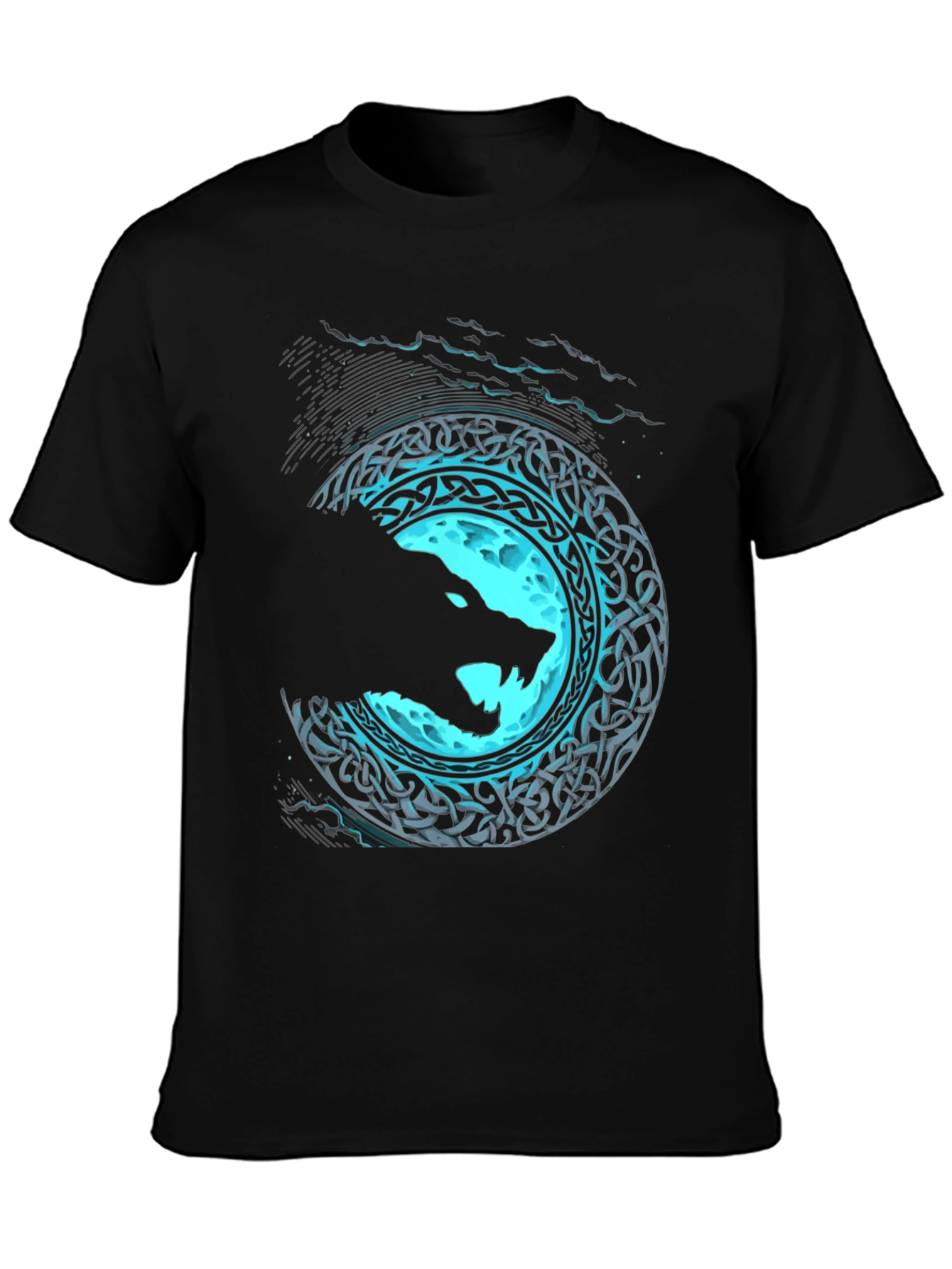 Wolf Moon Celtic Knot Graphic Tee