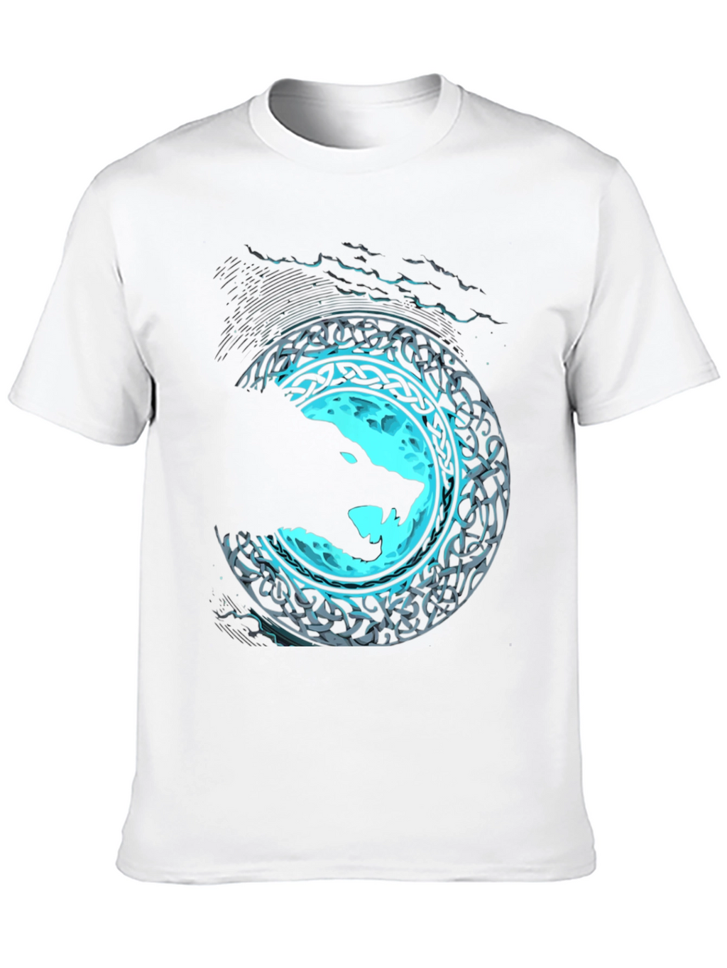 Wolf Moon Celtic Knot Graphic Tee