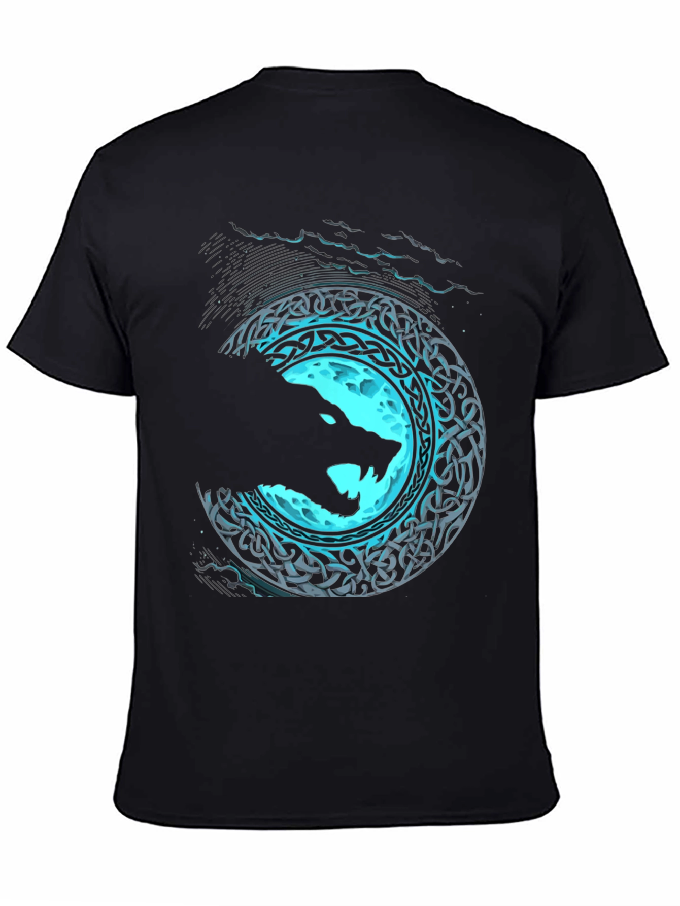 Wolf Moon Celtic Knot Graphic Tee