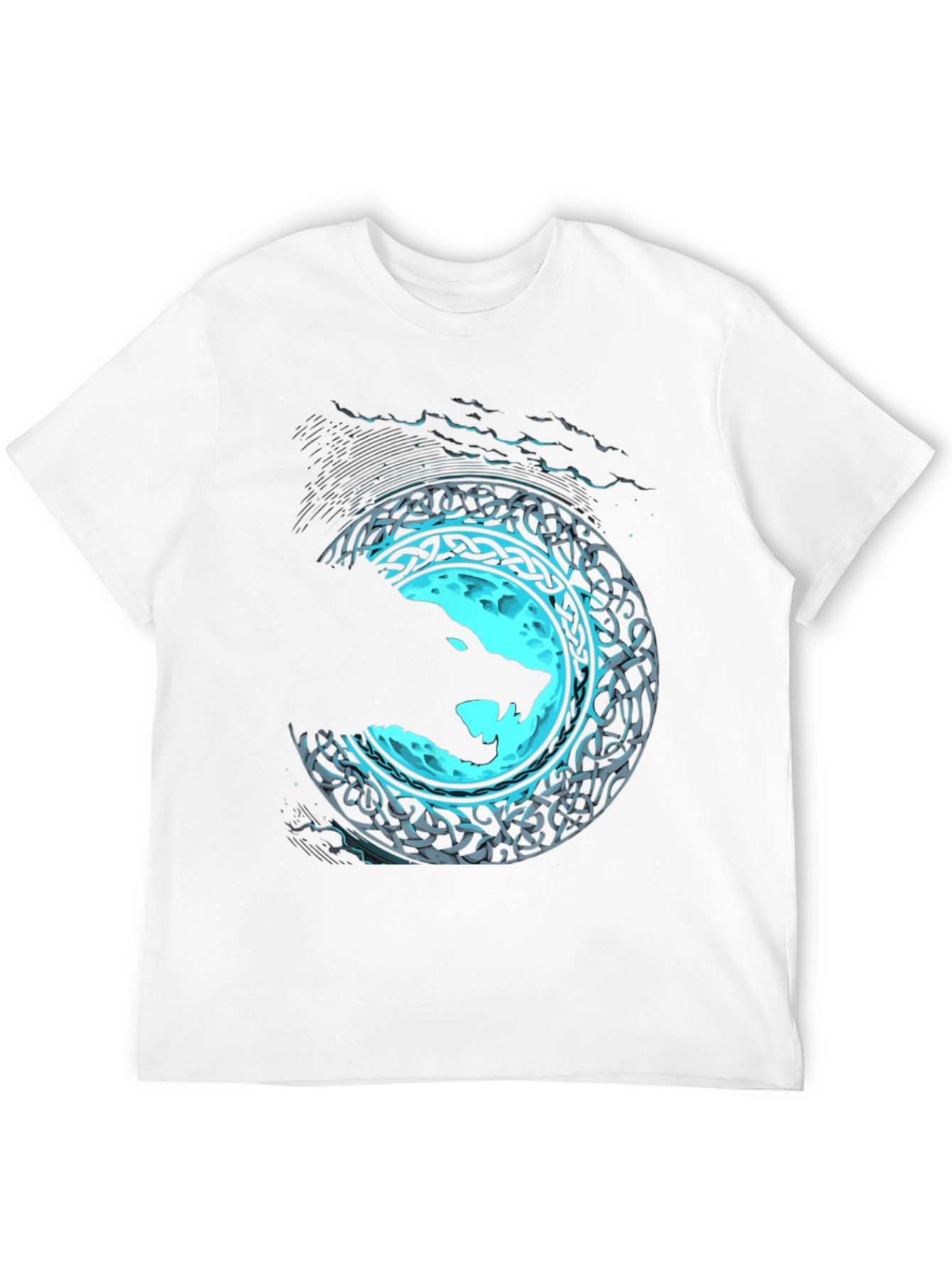 Wolf Moon Celtic Knot Graphic Tee