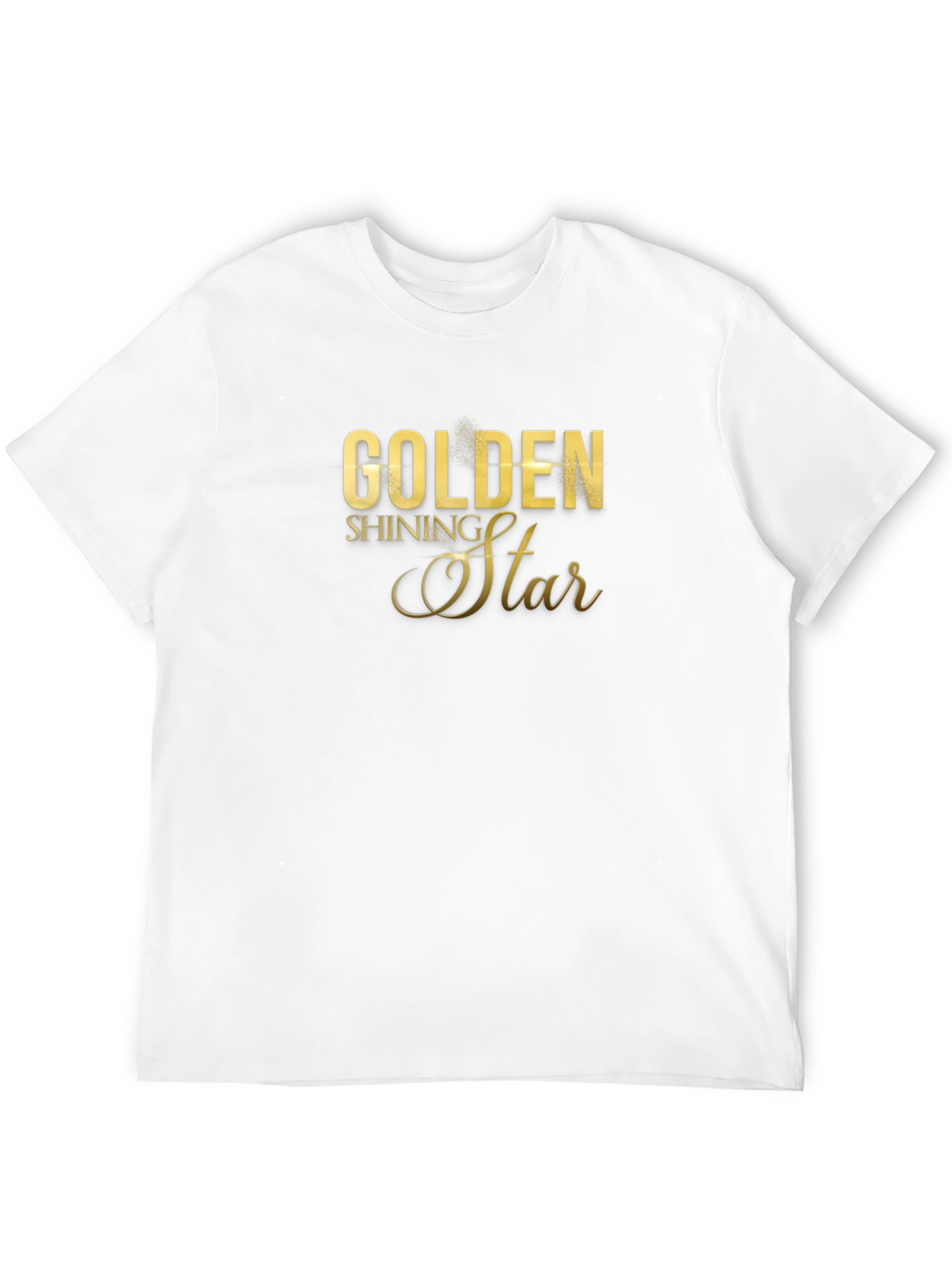 Golden Shining Star Graphic T-Shirt