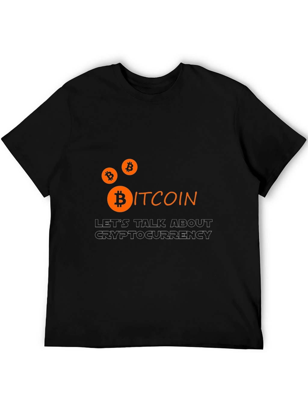 Bitcoin Cryptocurrency Graphic Tee - Black
