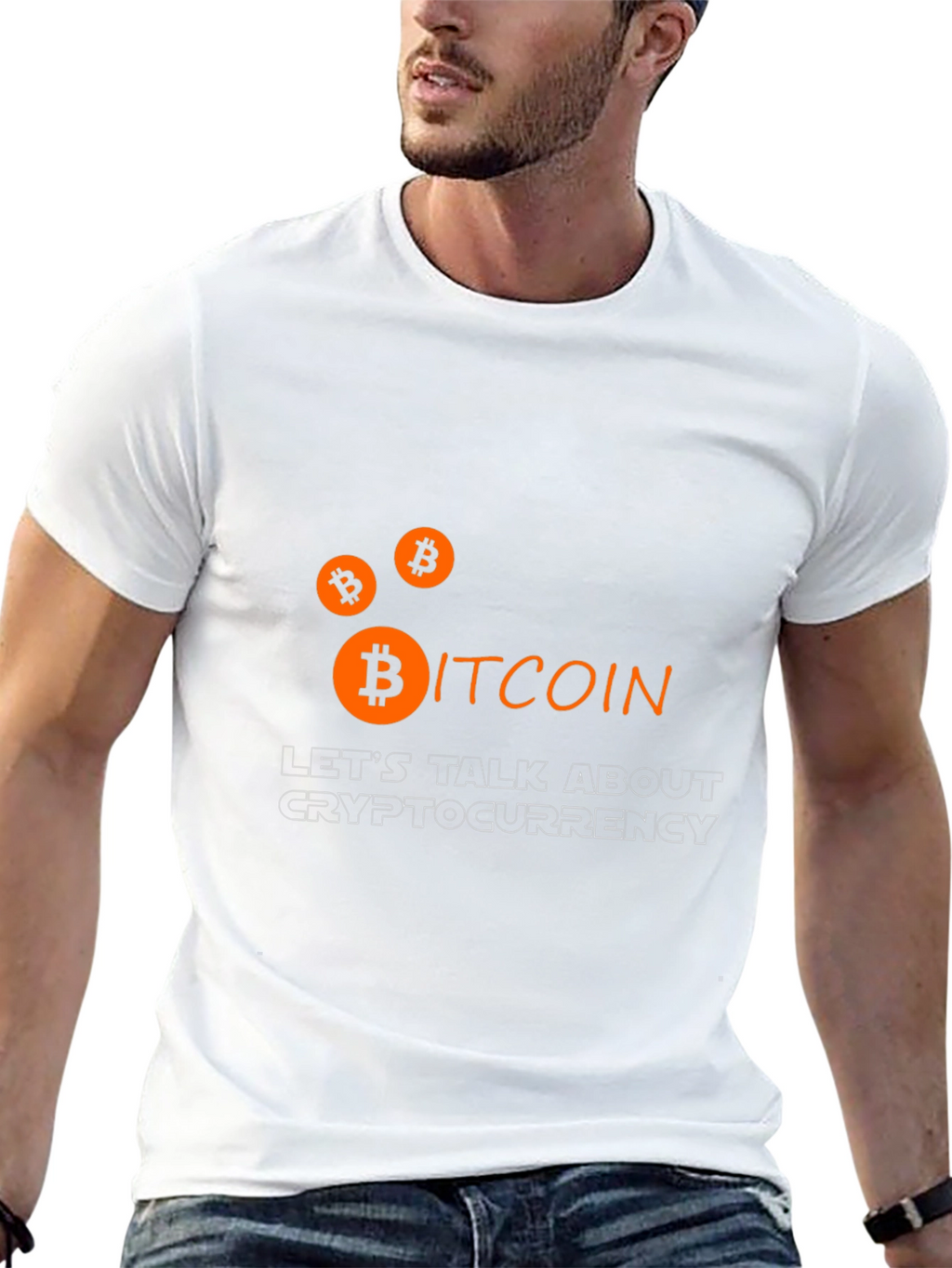 Bitcoin Cryptocurrency Graphic Tee - Black