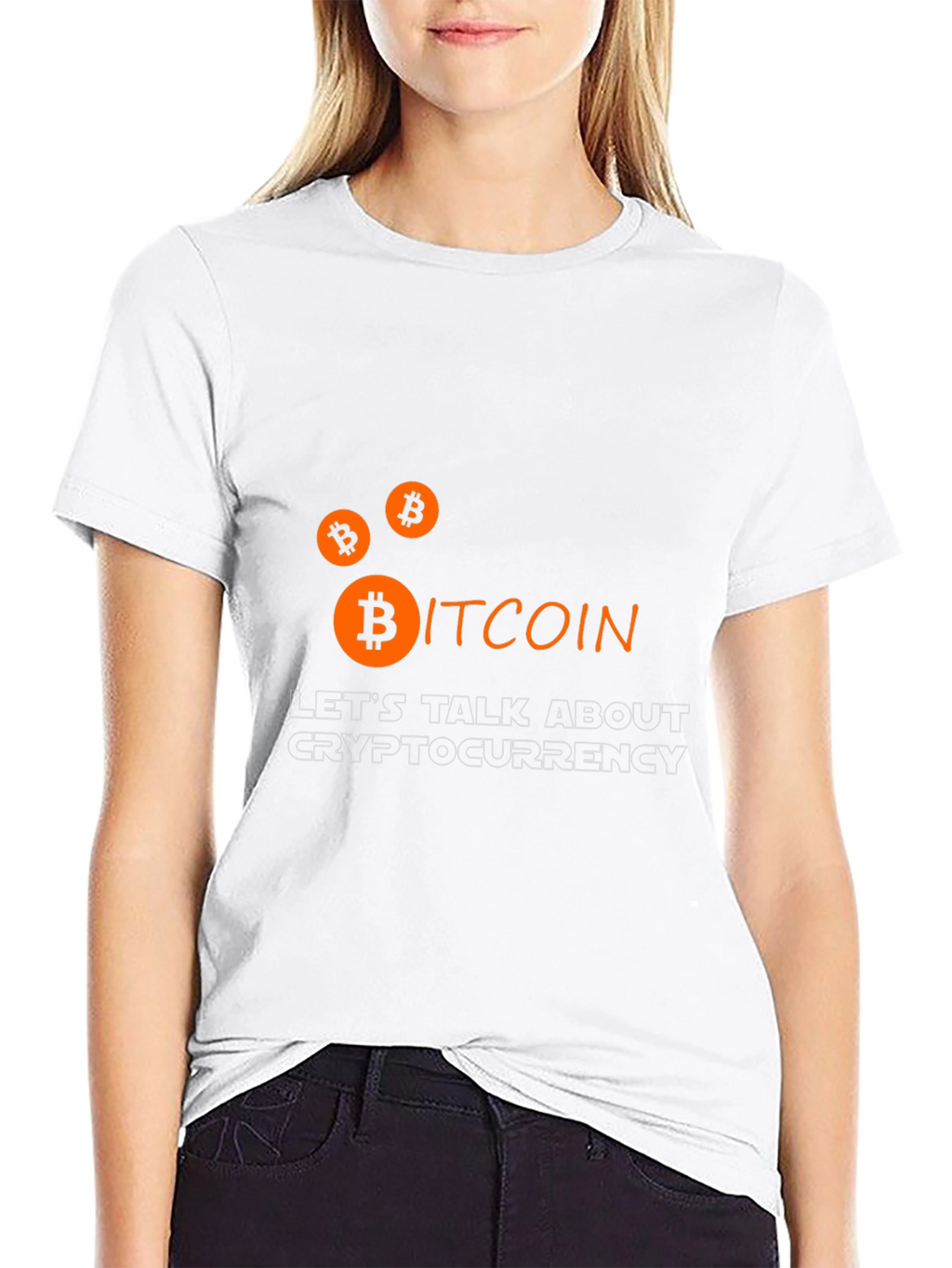 Bitcoin Cryptocurrency Graphic Tee - Black