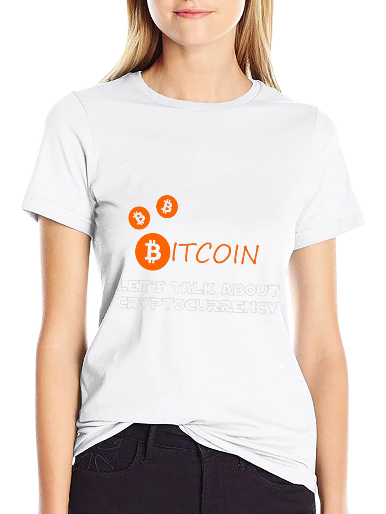 Bitcoin Cryptocurrency Graphic Tee - Black