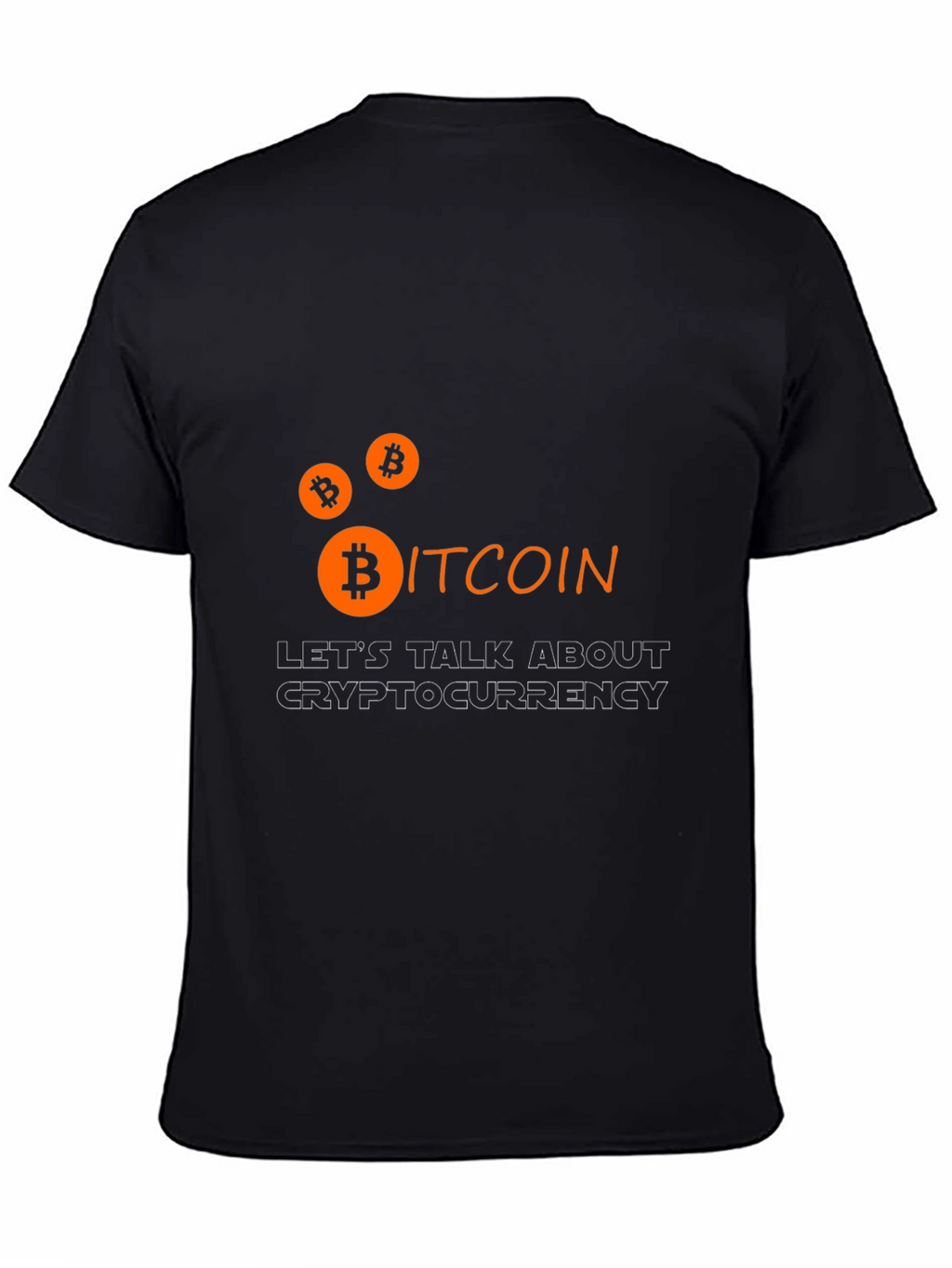 Bitcoin Cryptocurrency Graphic Tee - Black