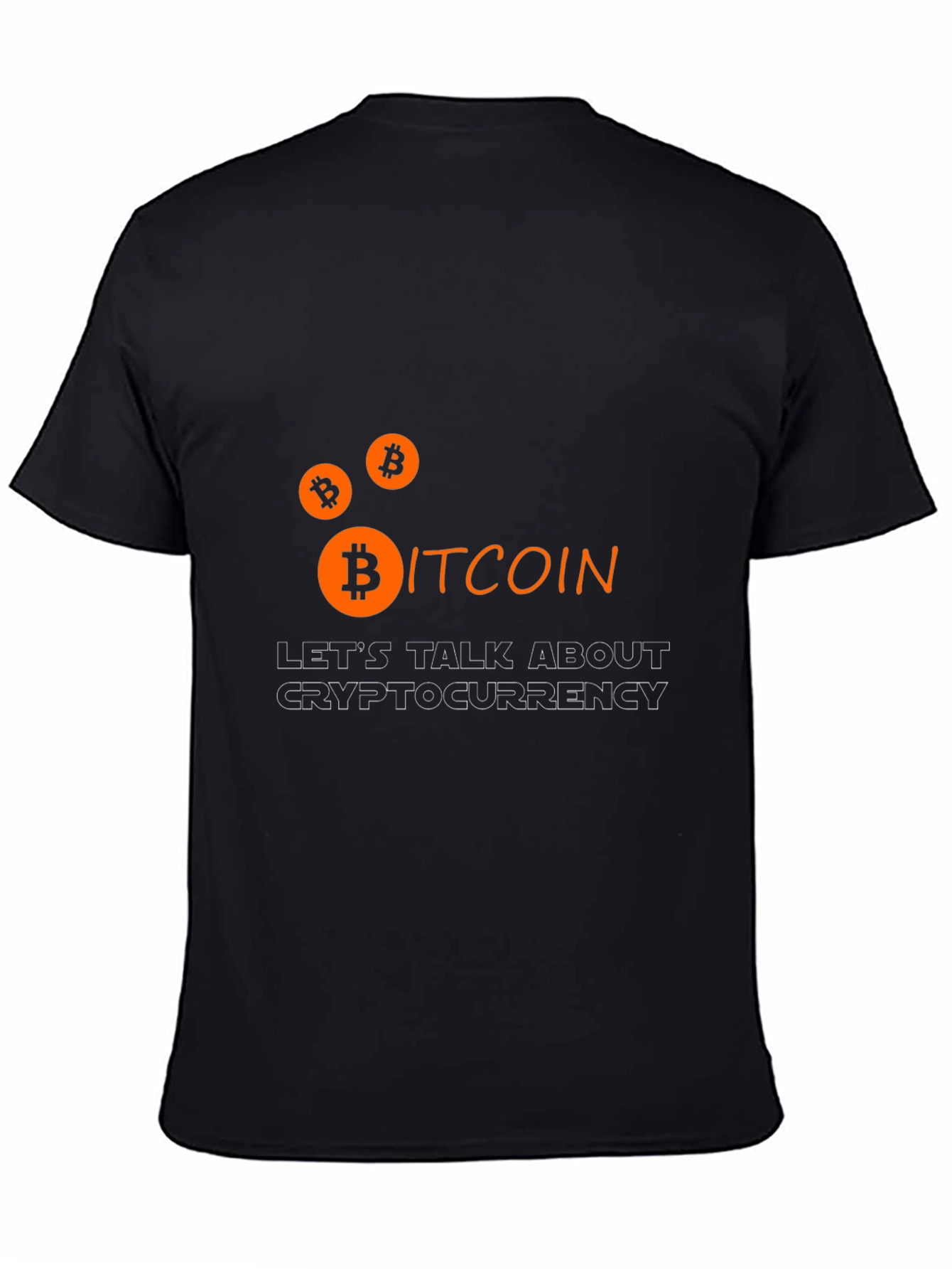Bitcoin Cryptocurrency Graphic Tee - Black