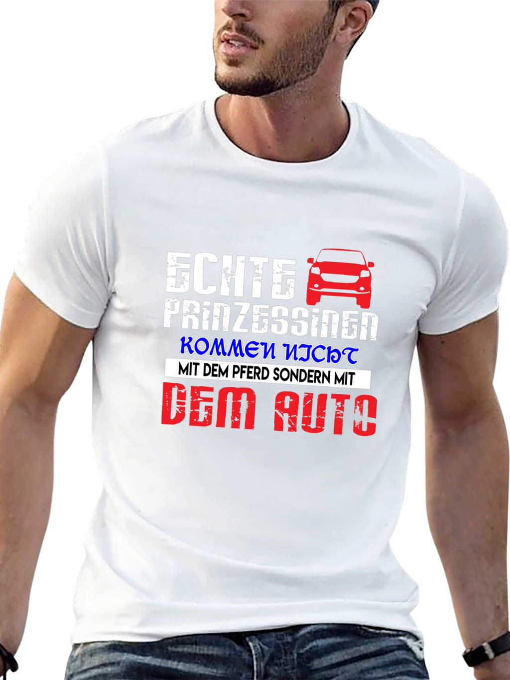 Echte Prinzessinen Car Graphic T-Shirt