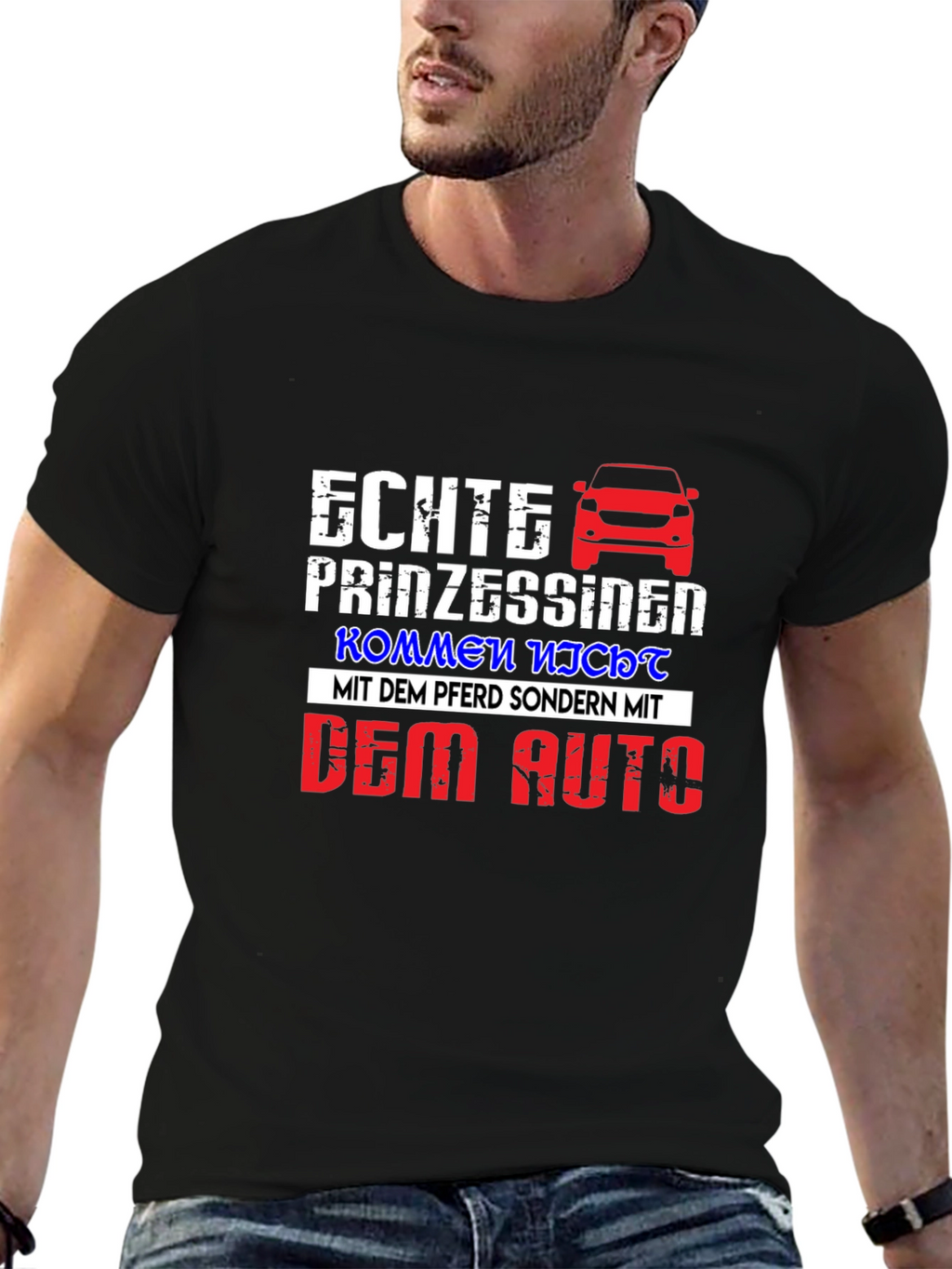 Echte Prinzessinen Car Graphic T-Shirt