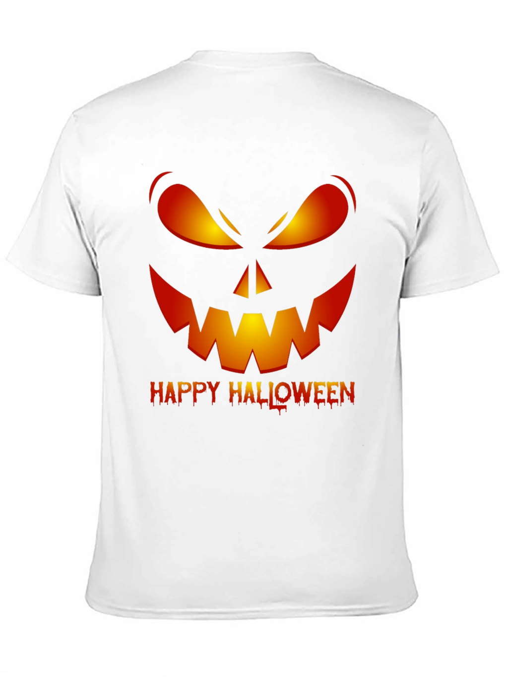 Happy Halloween Pumpkin Face Graphic T-Shirt
