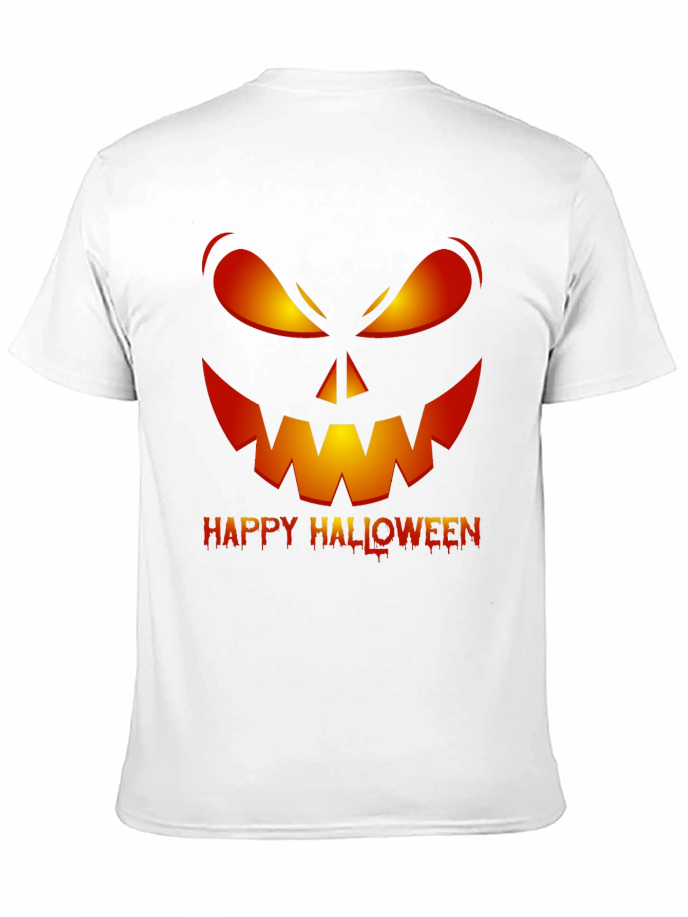 Happy Halloween Pumpkin Face Graphic T-Shirt