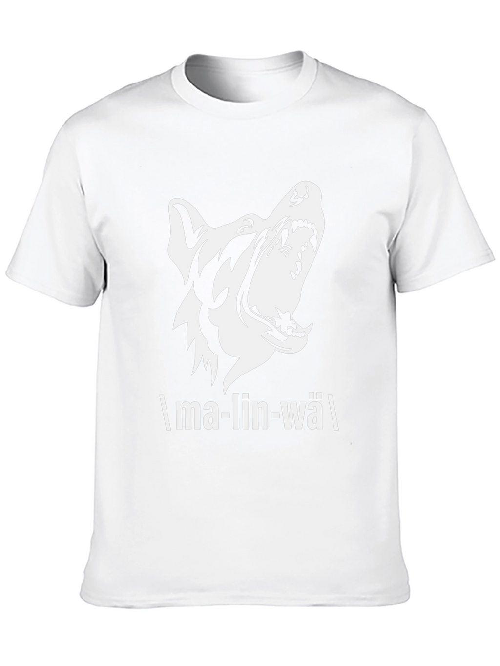 Malinwa Dog Graphic Tee - Black Cotton T-Shirt