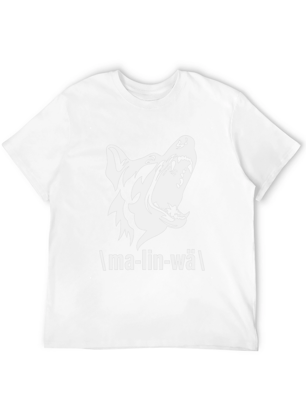 Malinwa Dog Graphic Tee - Black Cotton T-Shirt