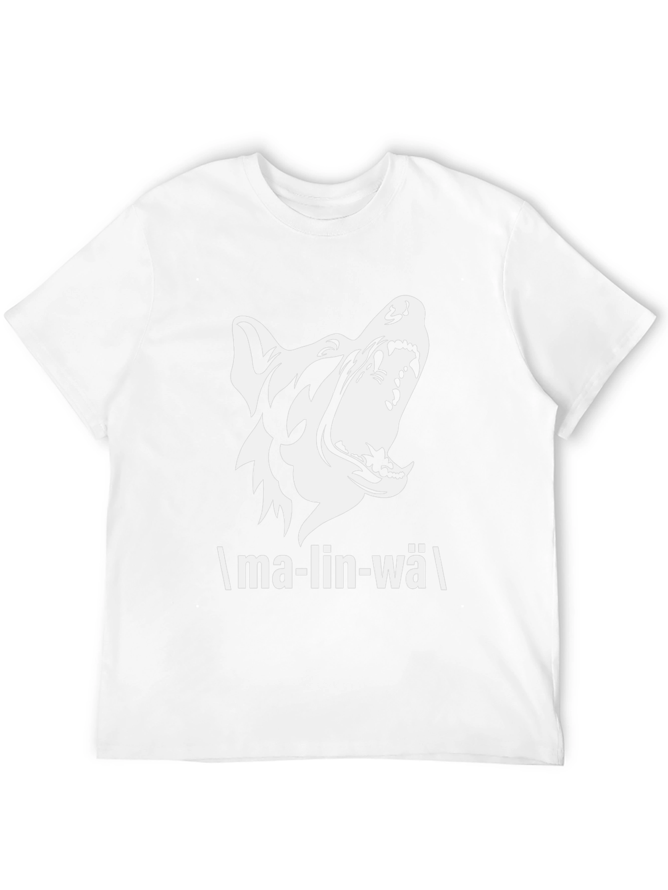 Malinwa Dog Graphic Tee - Black Cotton T-Shirt