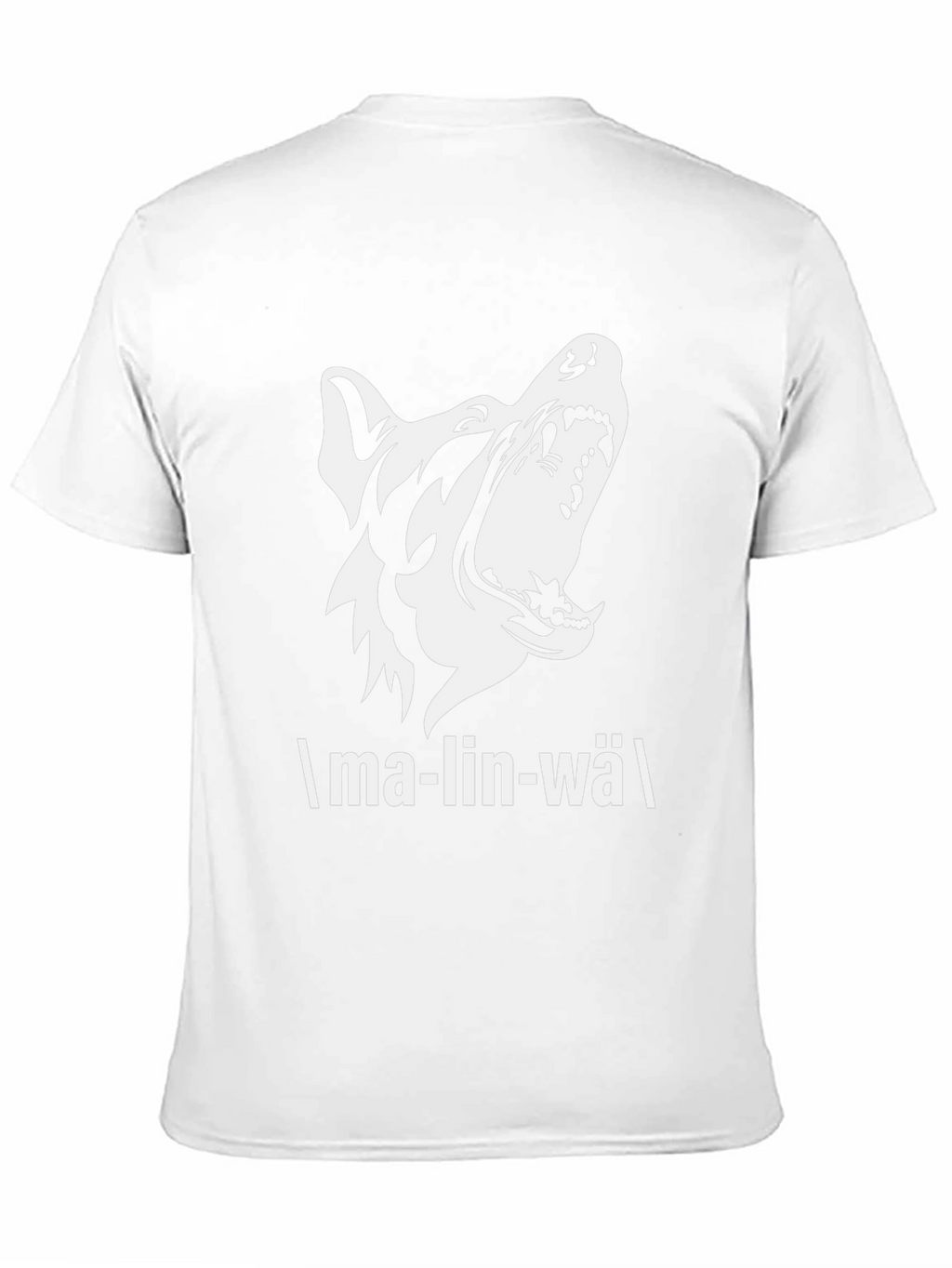 Malinwa Dog Graphic Tee - Black Cotton T-Shirt