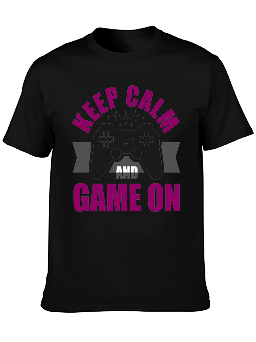 Keep Calm & Game On Graphic T-Shirt