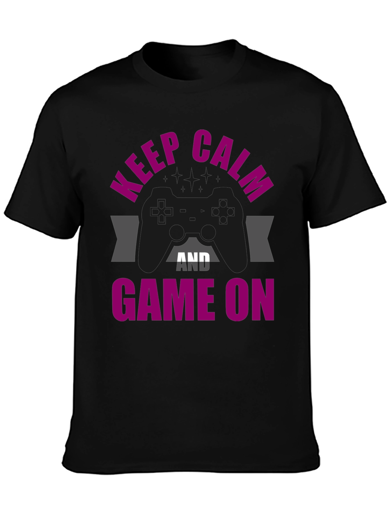 Keep Calm & Game On Graphic T-Shirt