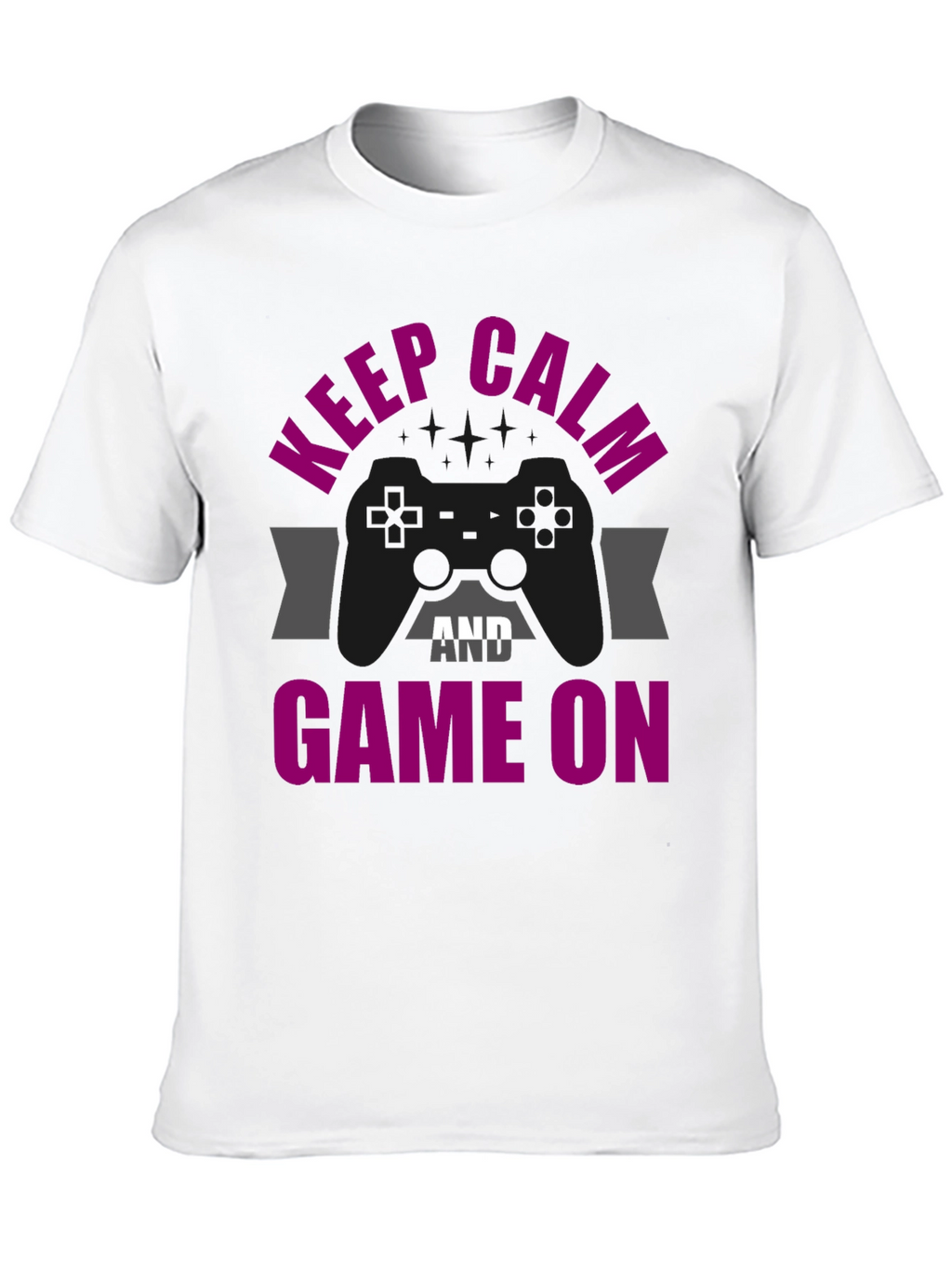 Keep Calm & Game On Graphic T-Shirt
