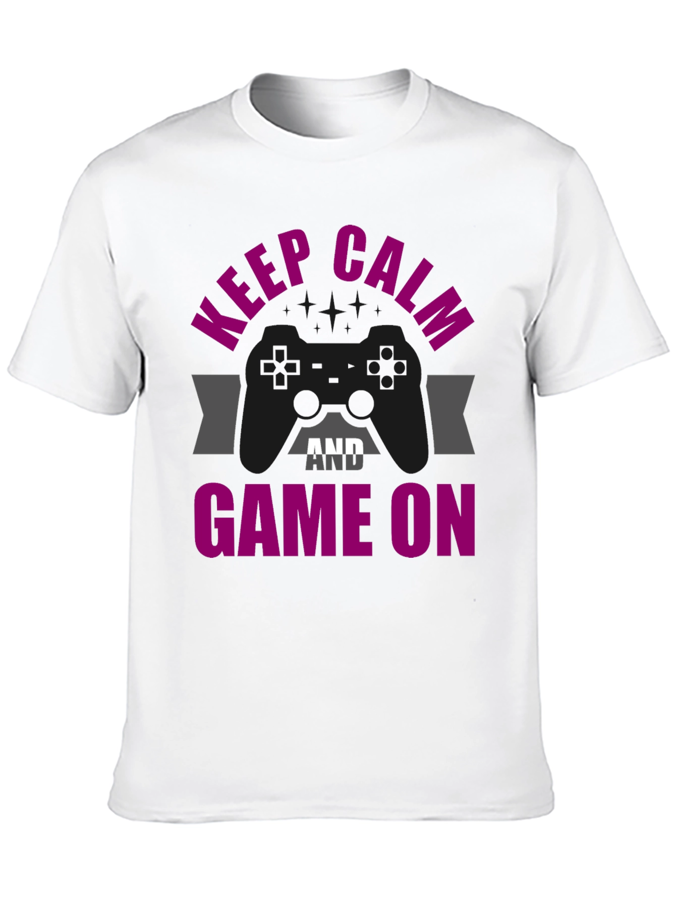 Keep Calm & Game On Graphic T-Shirt