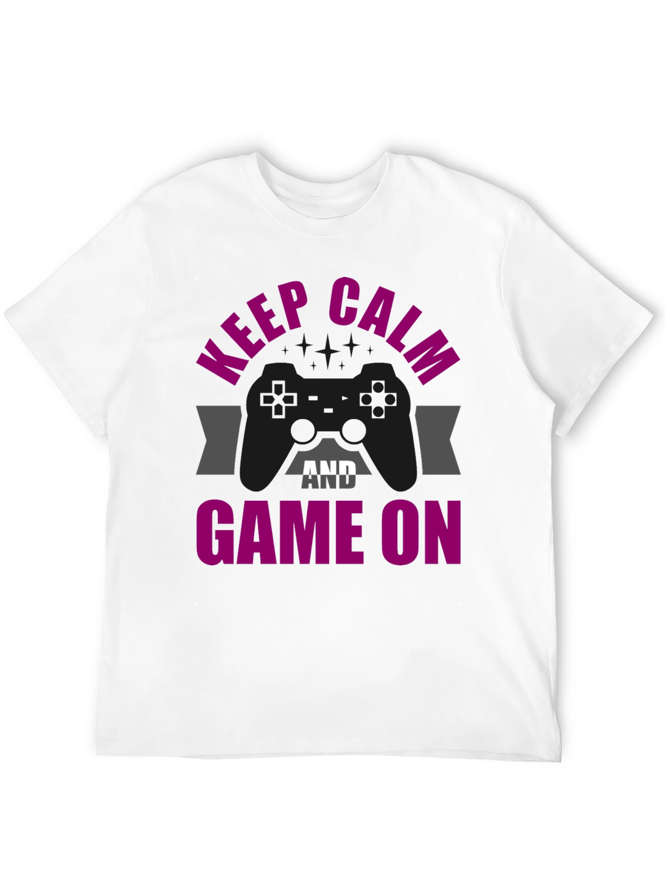 Keep Calm & Game On Graphic T-Shirt