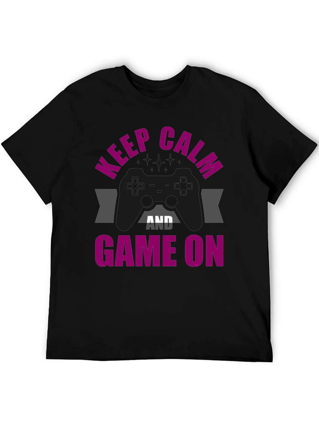 Keep Calm & Game On Graphic T-Shirt