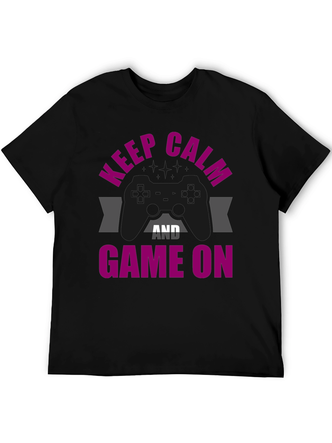 Keep Calm & Game On Graphic T-Shirt