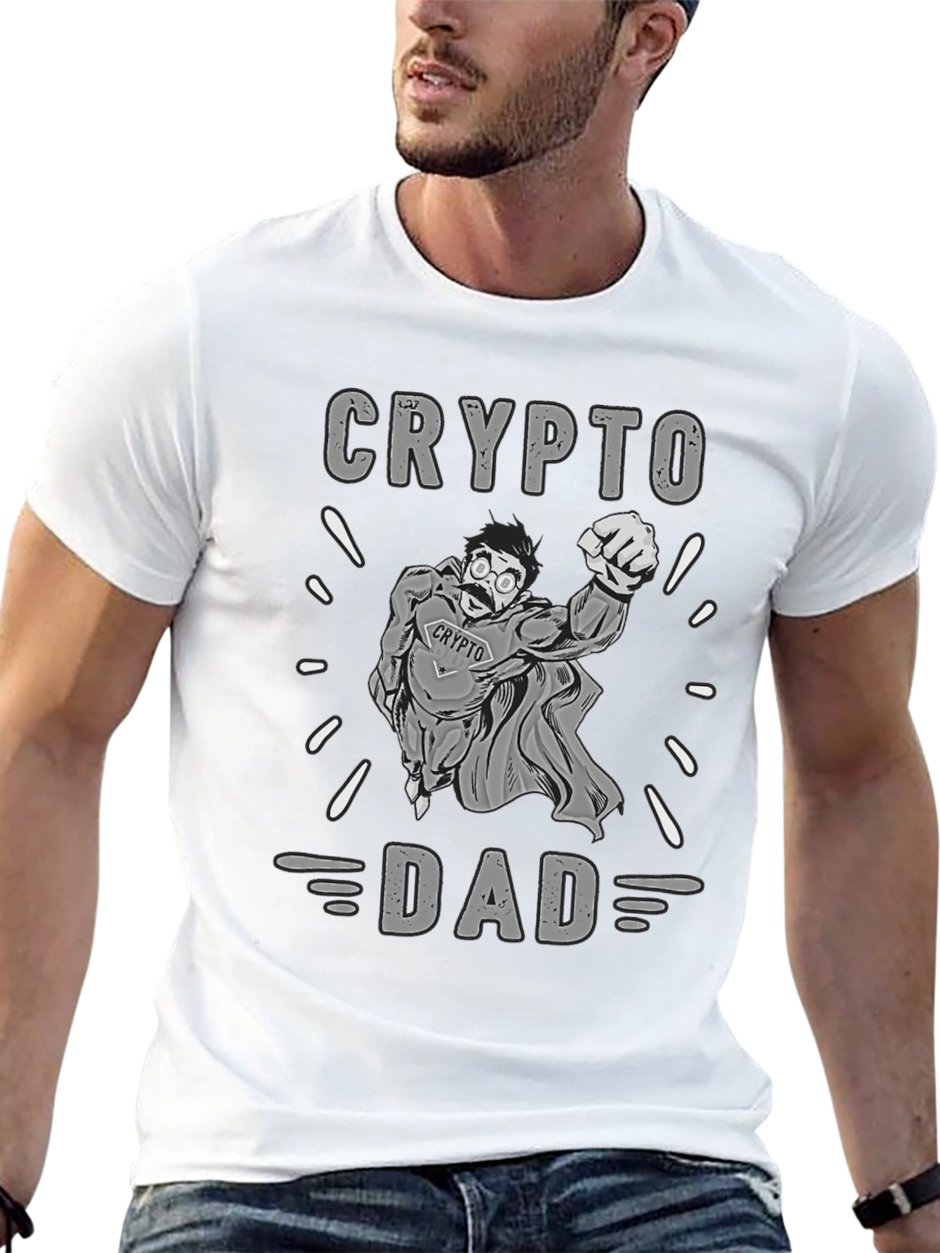Crypto Dad T-Shirt - Bitcoin Lover Gift