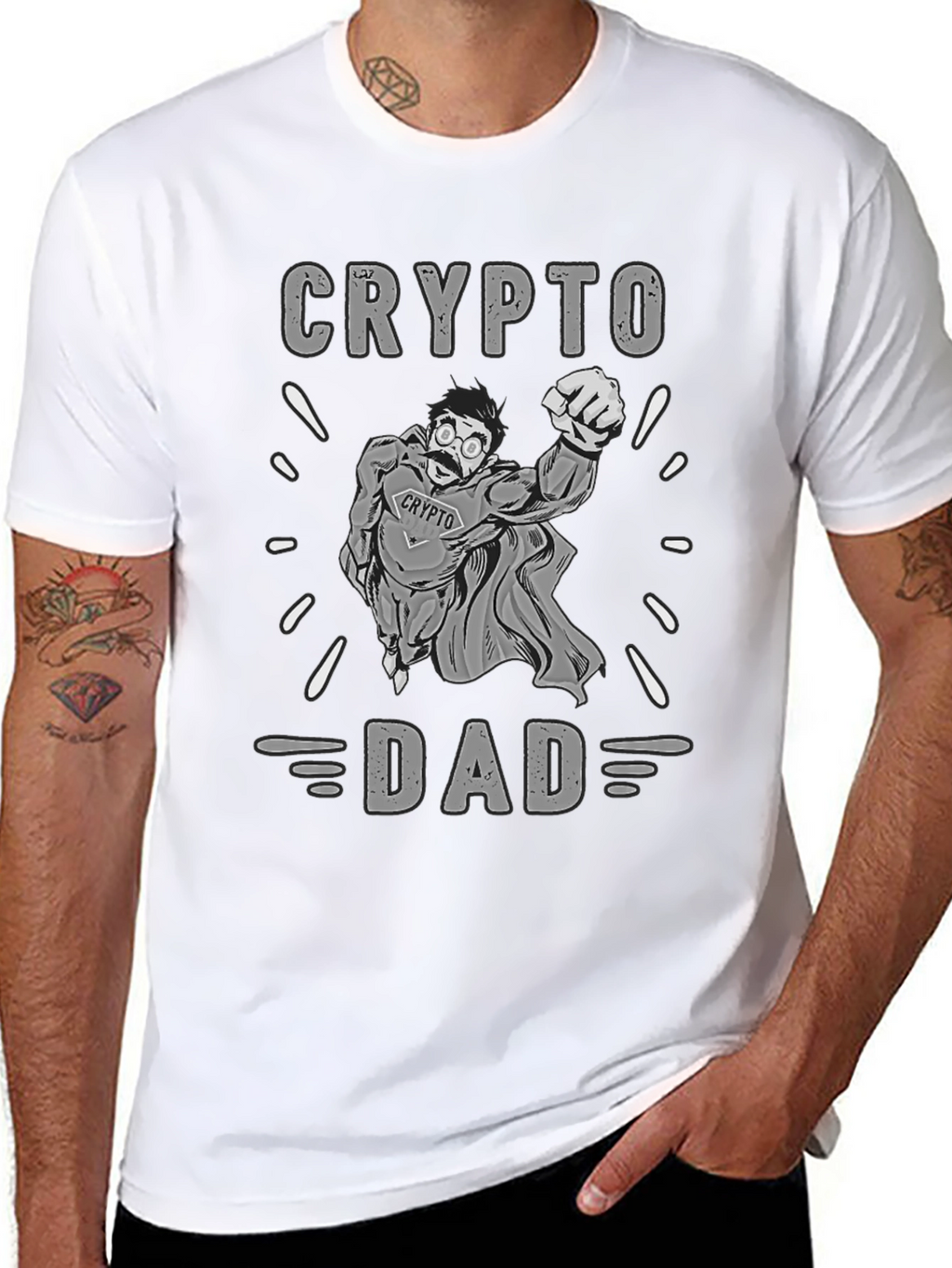 Crypto Dad T-Shirt - Bitcoin Lover Gift