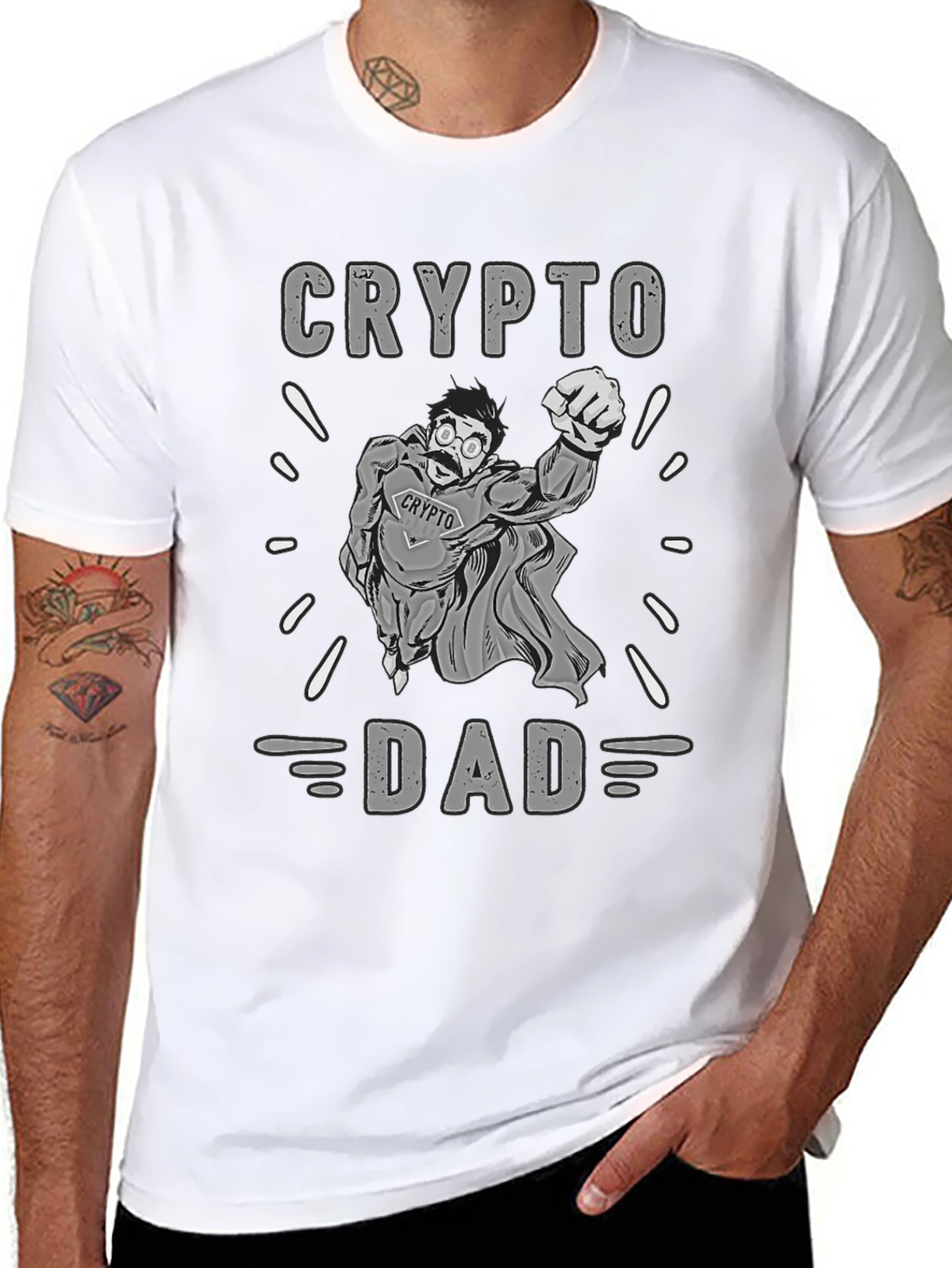 Crypto Dad T-Shirt - Bitcoin Lover Gift