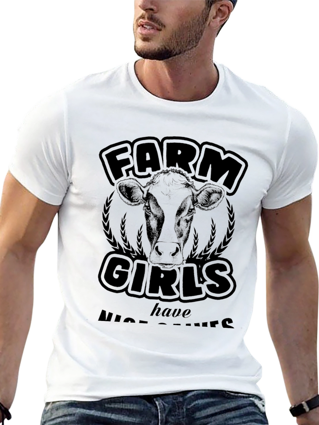Farm Girls Graphic T-Shirt - Black